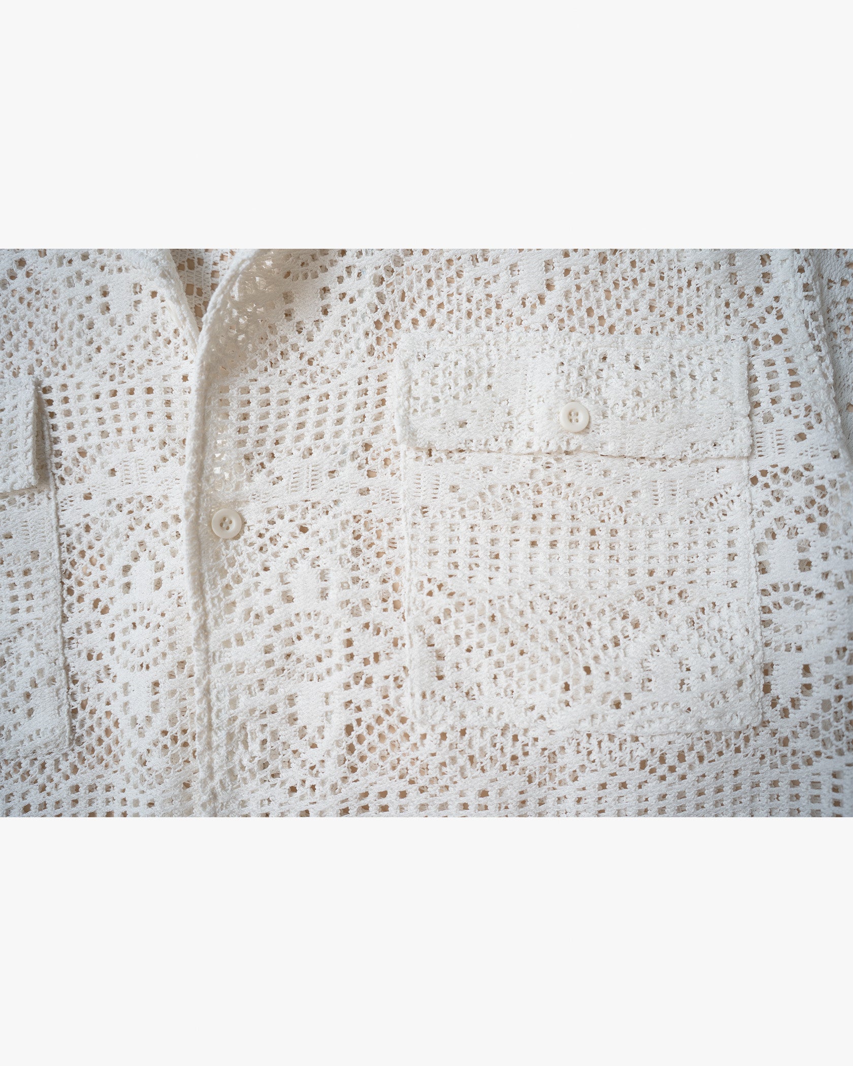 EPTM CROCHET SHIRT - OFF WHITE