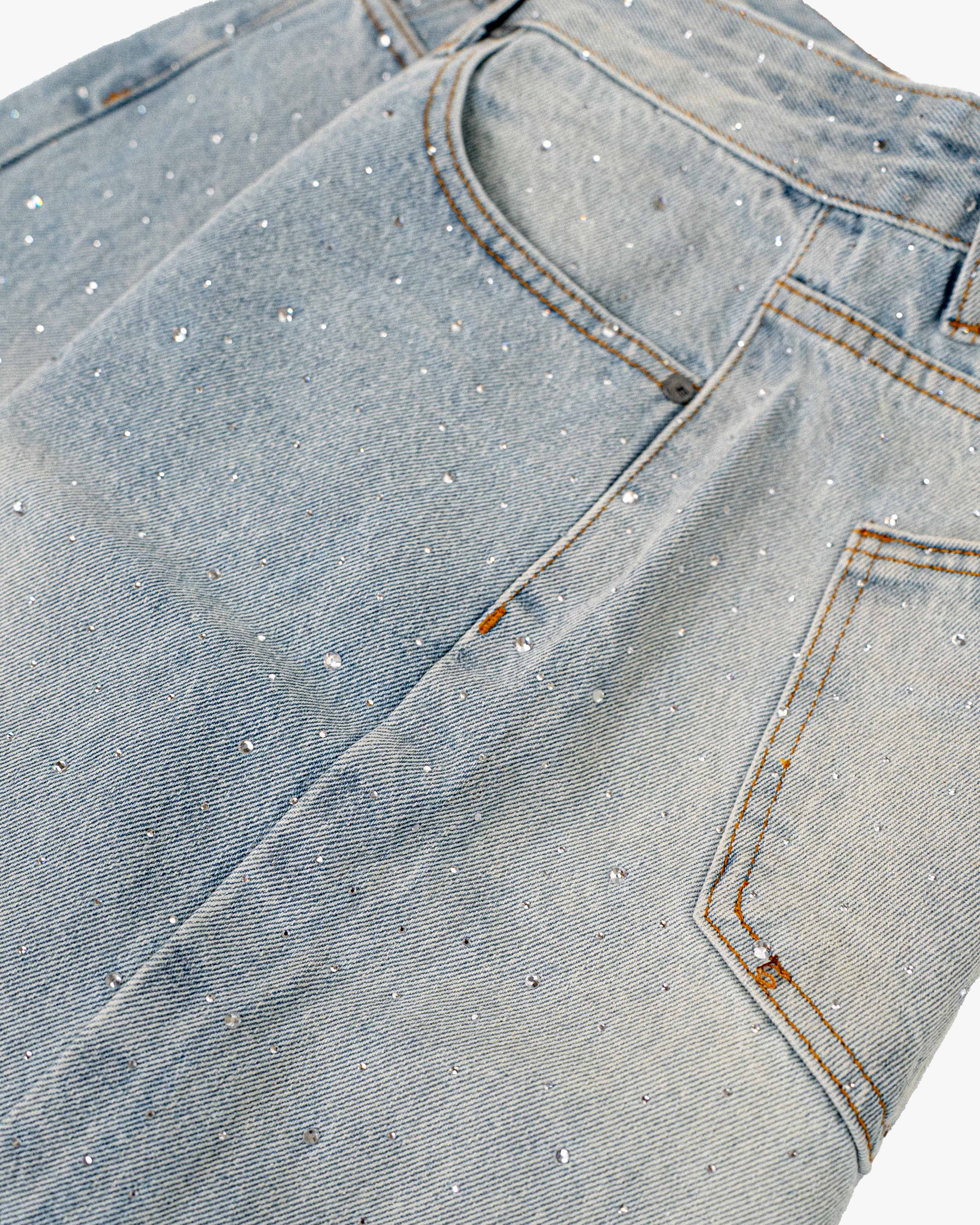 EPTM Crystal Denim Shorts - Blue