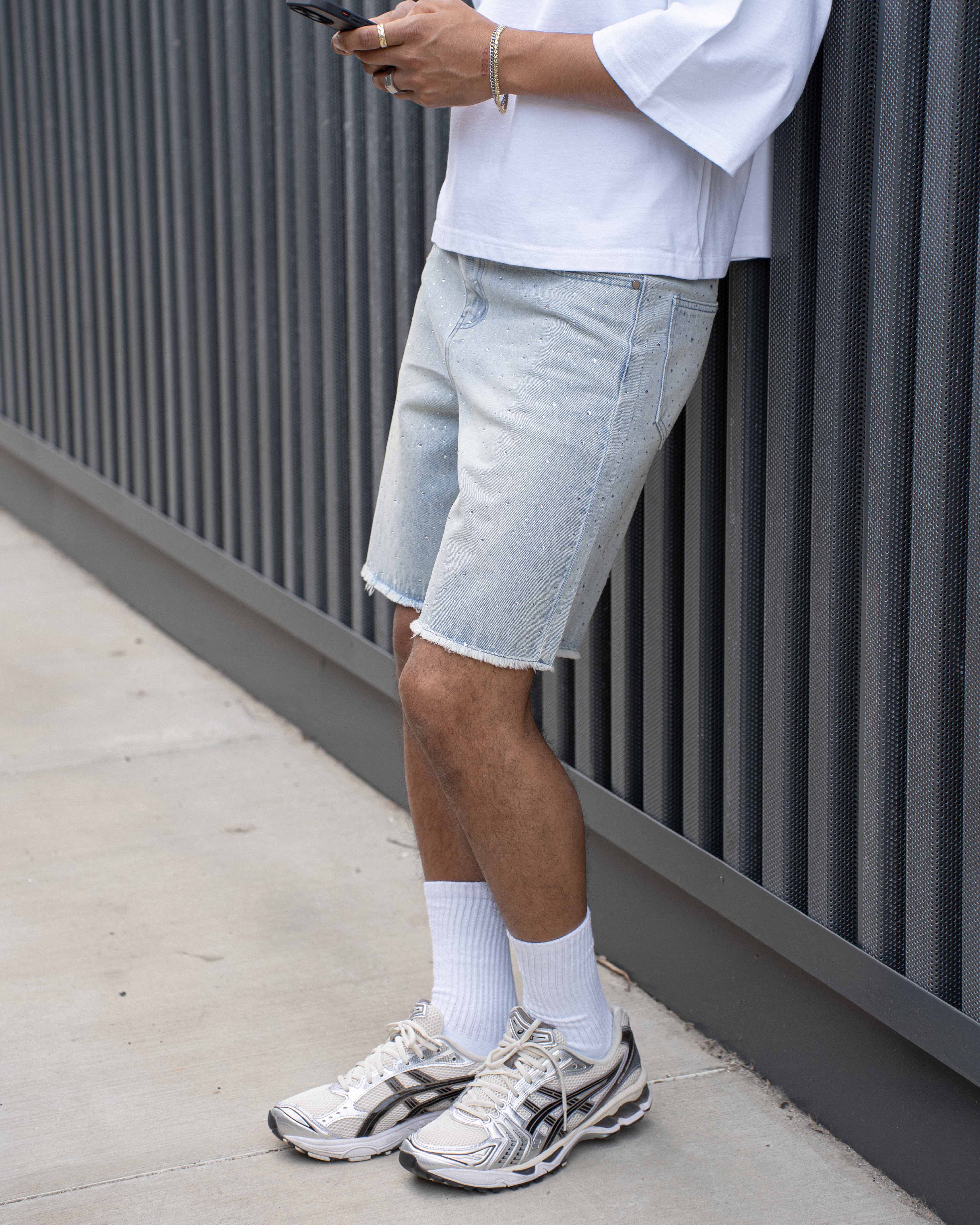 EPTM Crystal Denim Shorts - Blue
