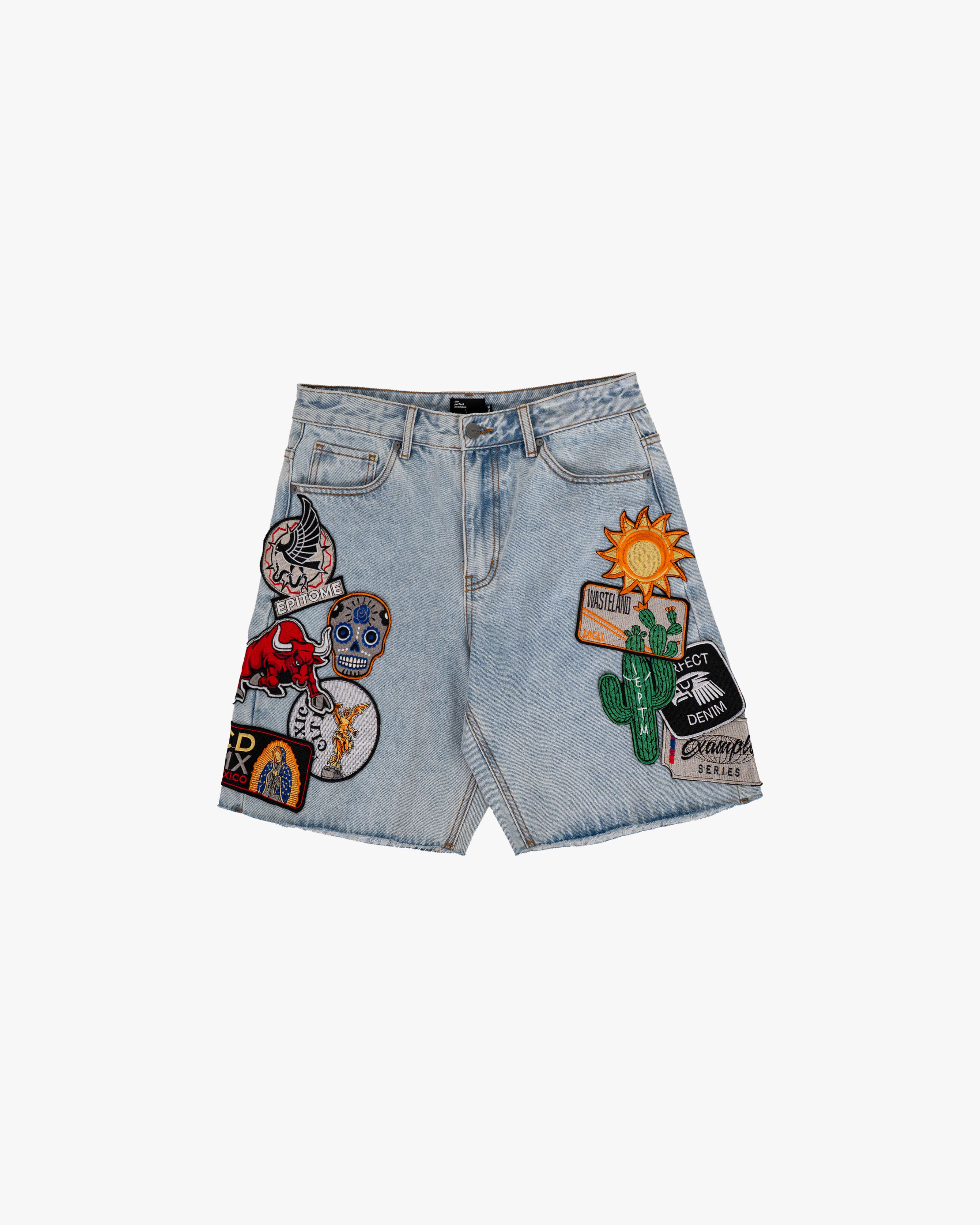 EPTM DIO DENIM SHORTS - BLUE