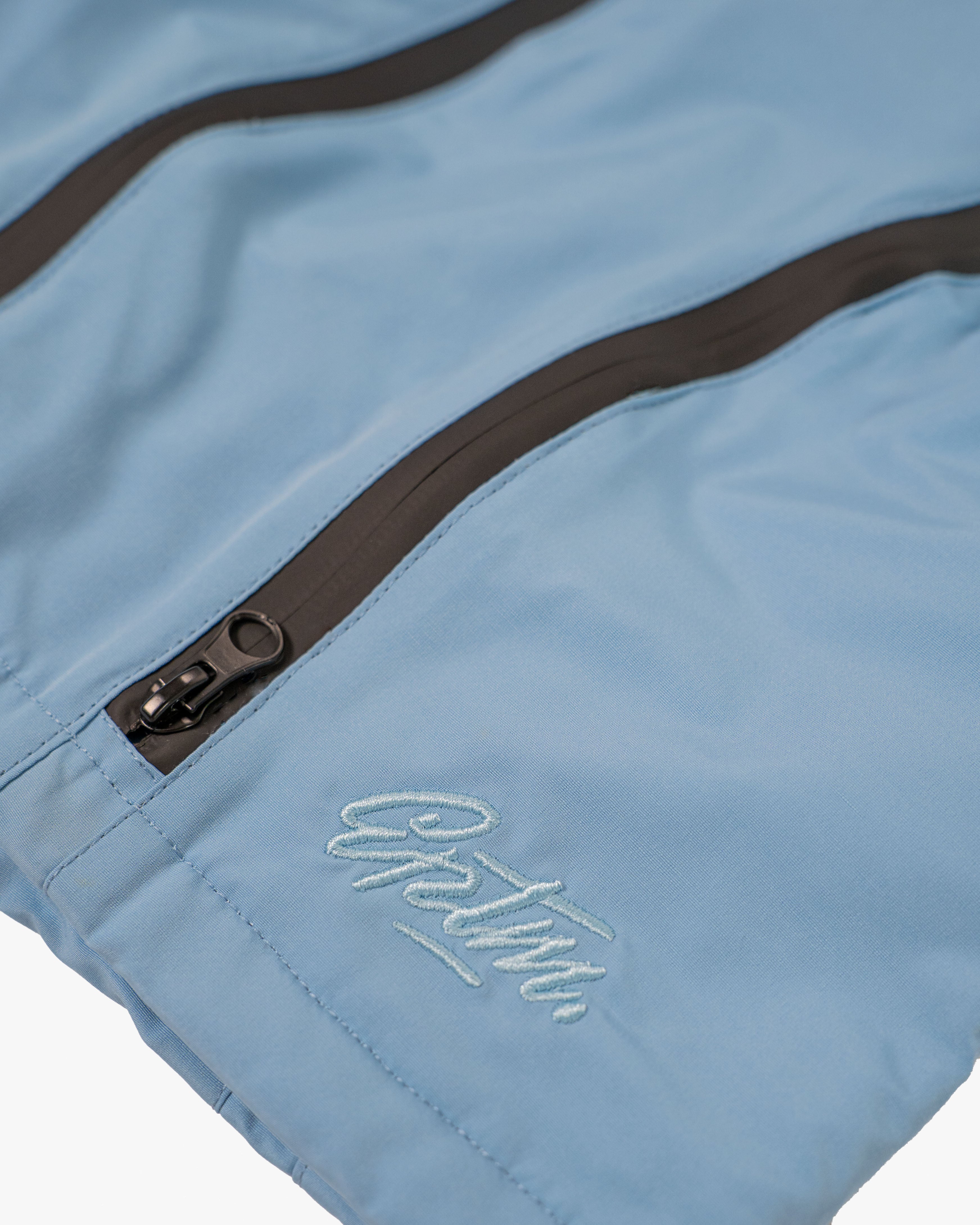 EPTM Double Zip Shorts - Sky Blue
