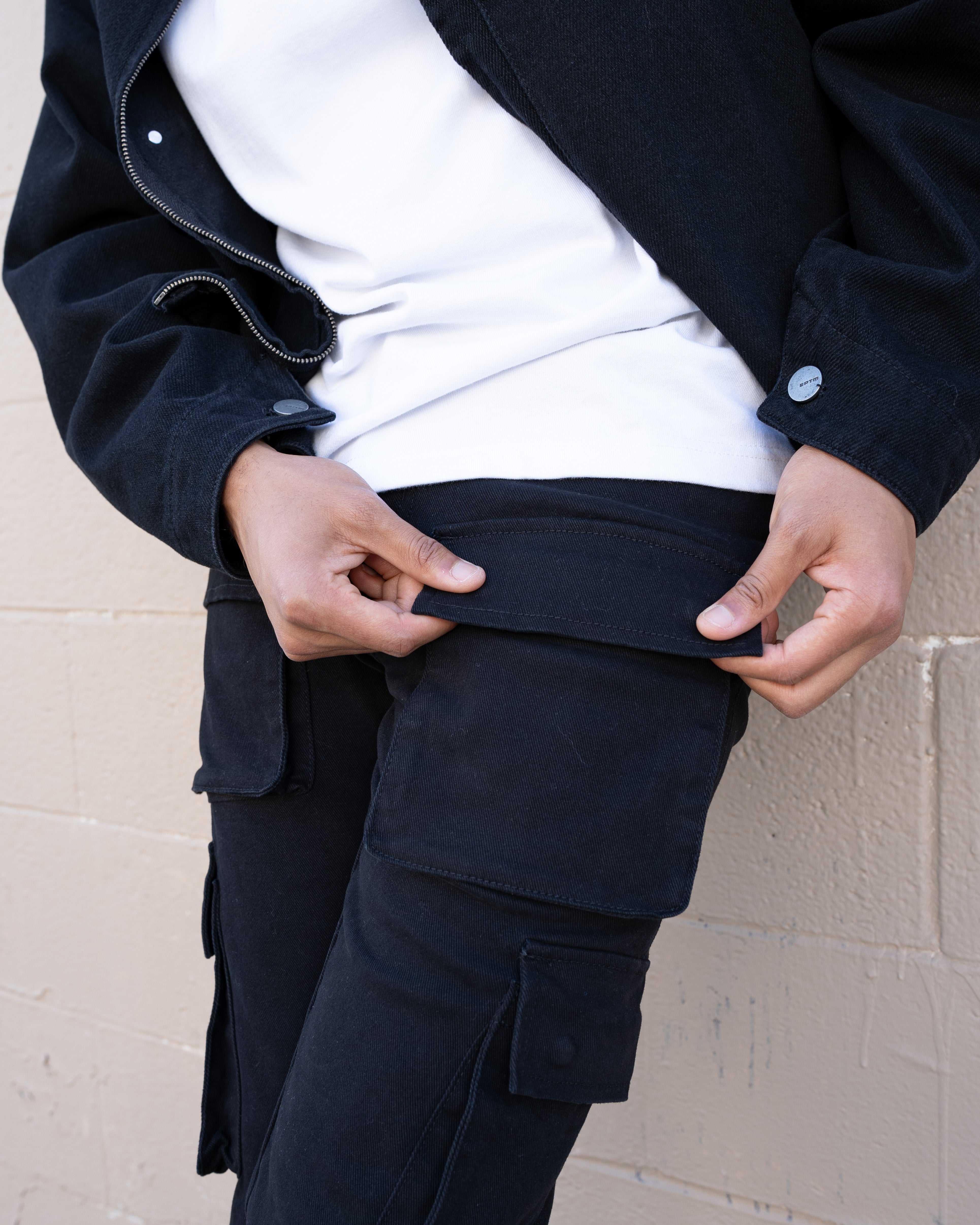 EPTM SNAP CARGO DENIM - BLACK