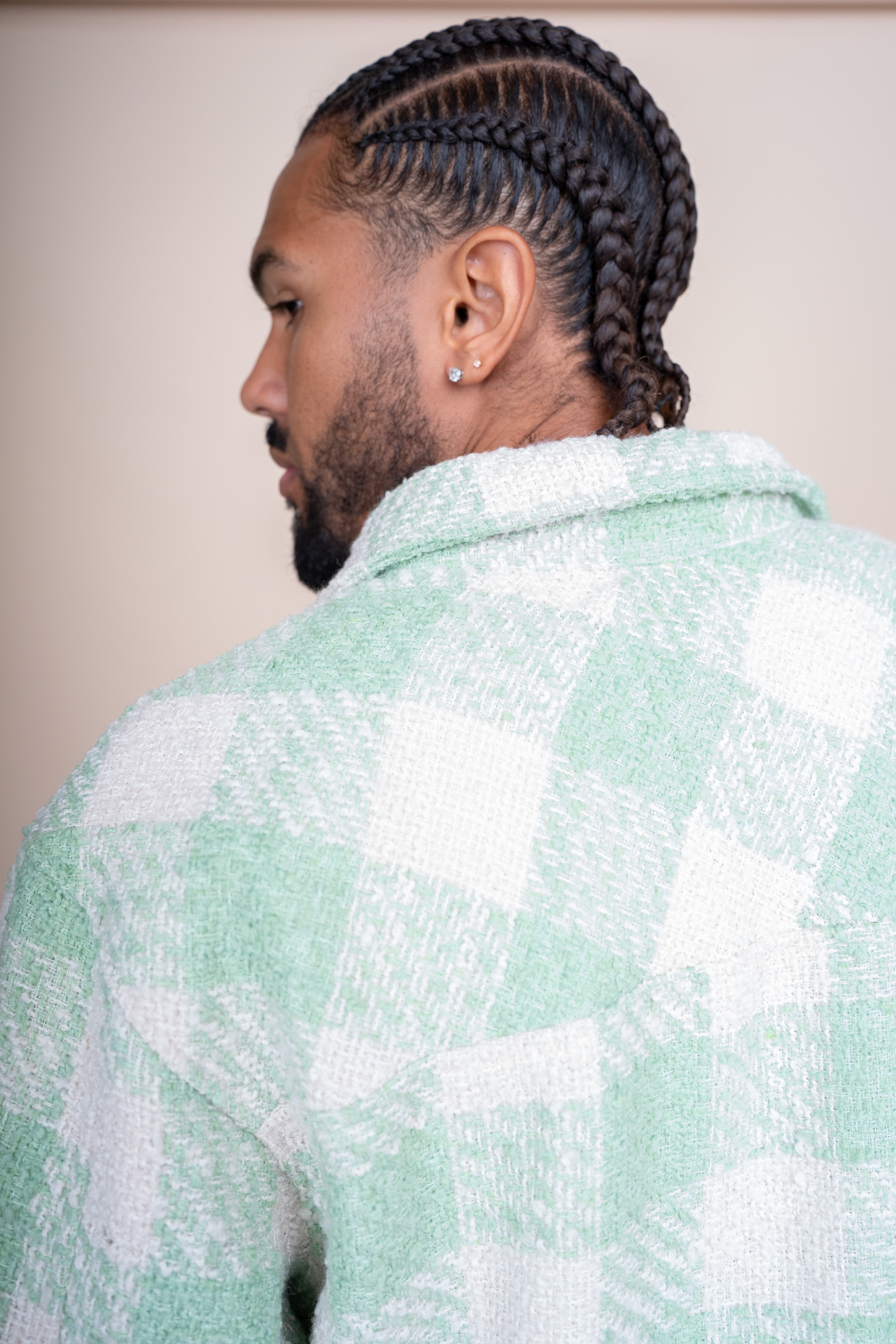 EPTM TWEED FLANNEL SHIRT - EMERALD