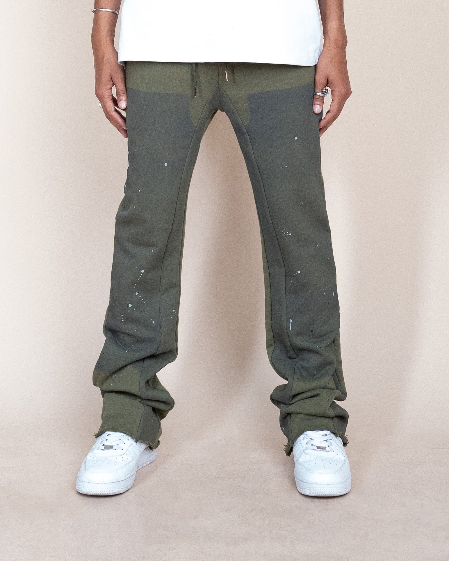 EPTM FRENCH TERRY CARPENTER PANTS - OLIVE