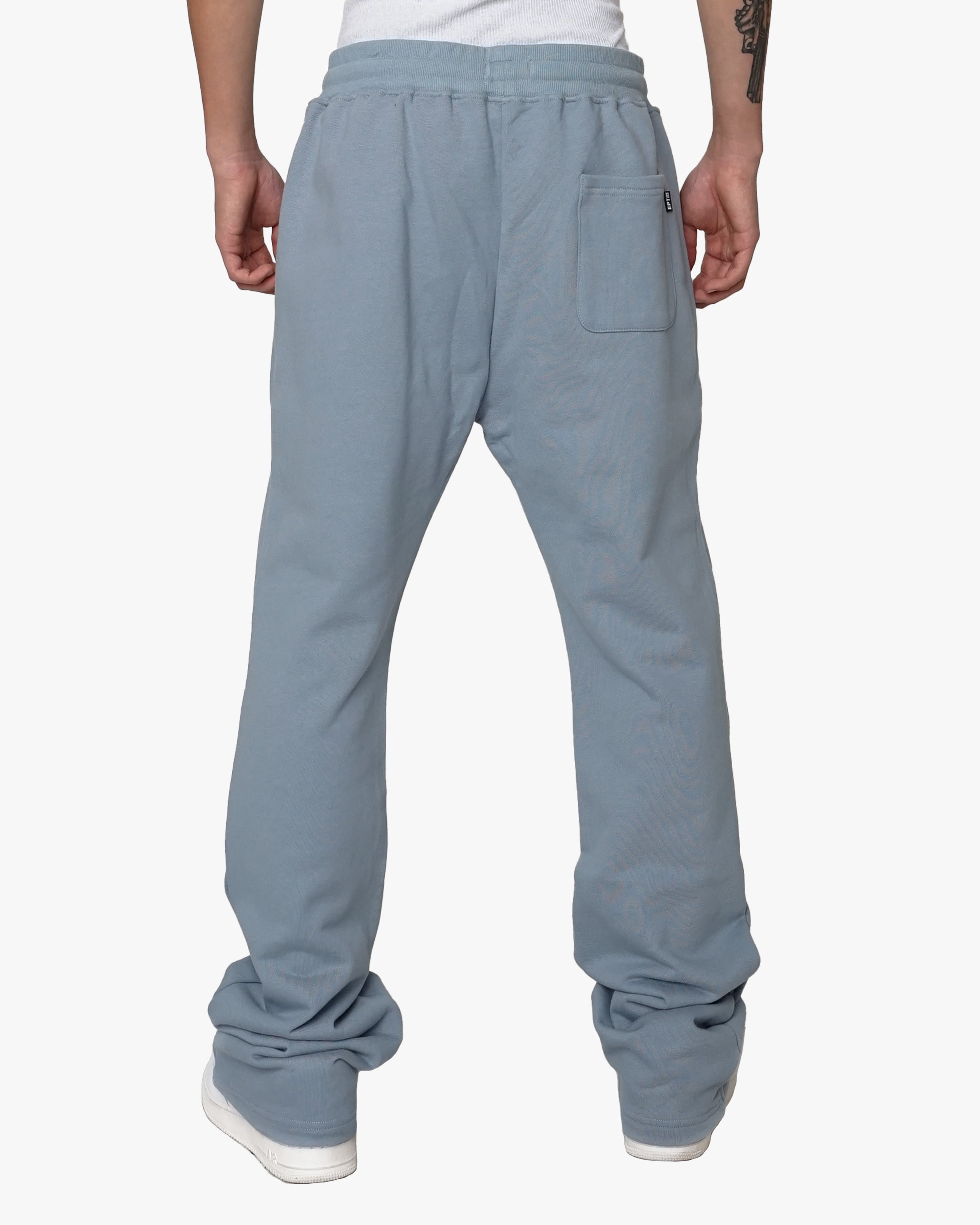 PERFECT FLARE SWEATPANTS-DENIM BLUE