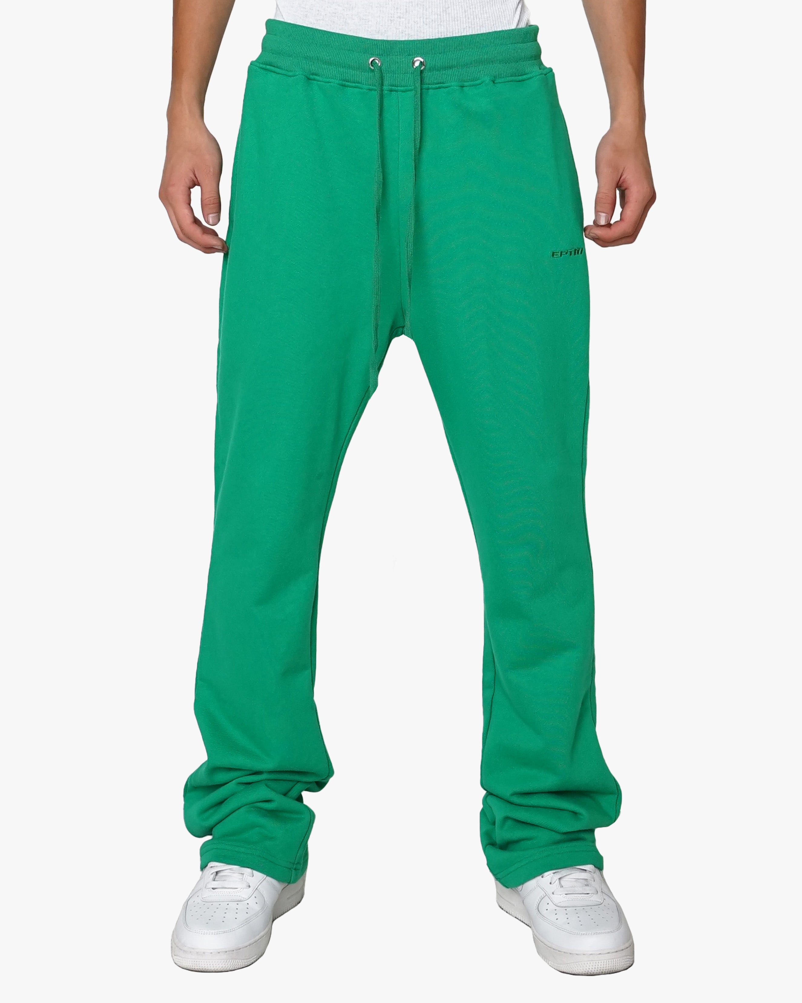 PERFECT FLARE SWEATPANTS-GREEN