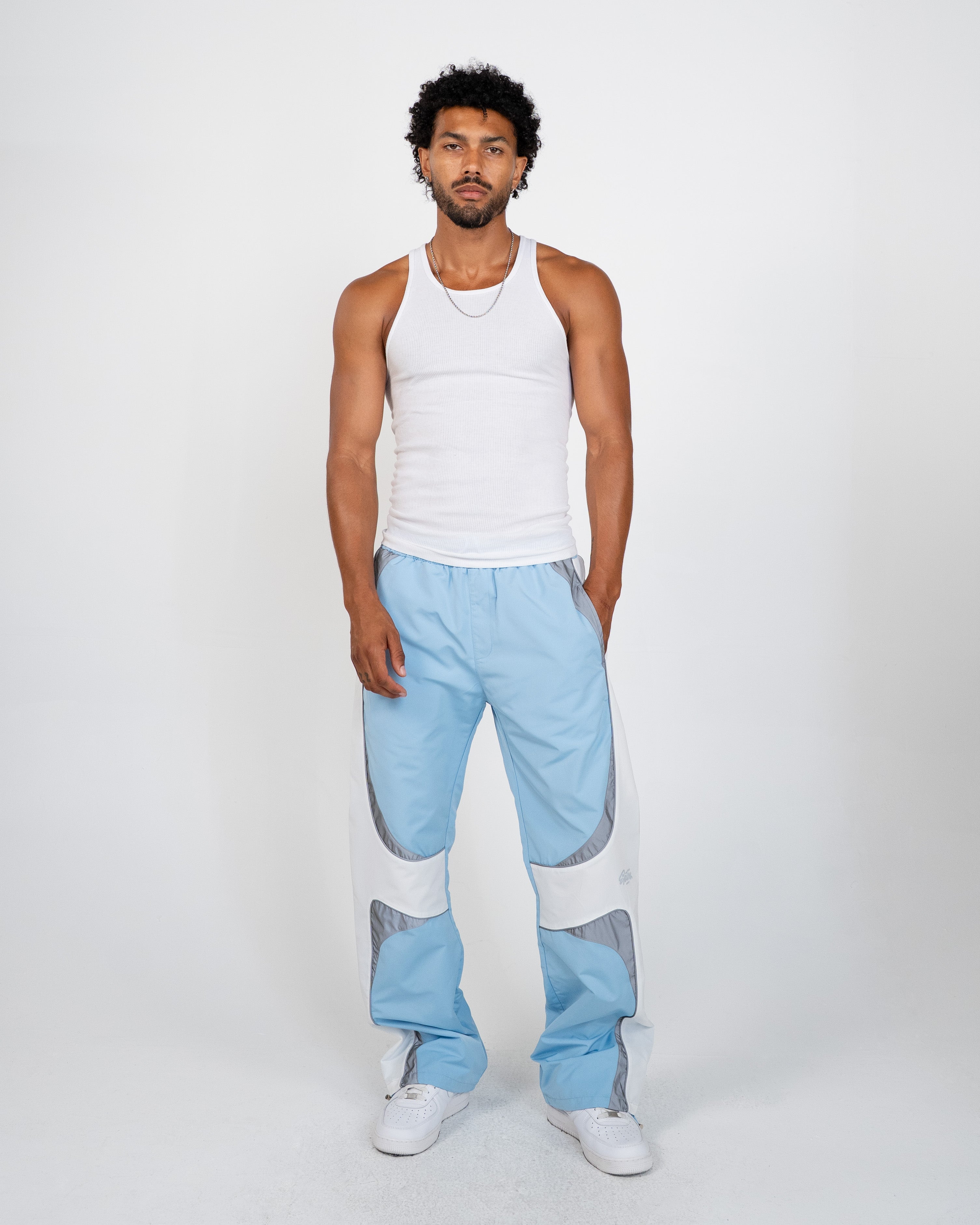EPTM Grid Pants - Sky Blue