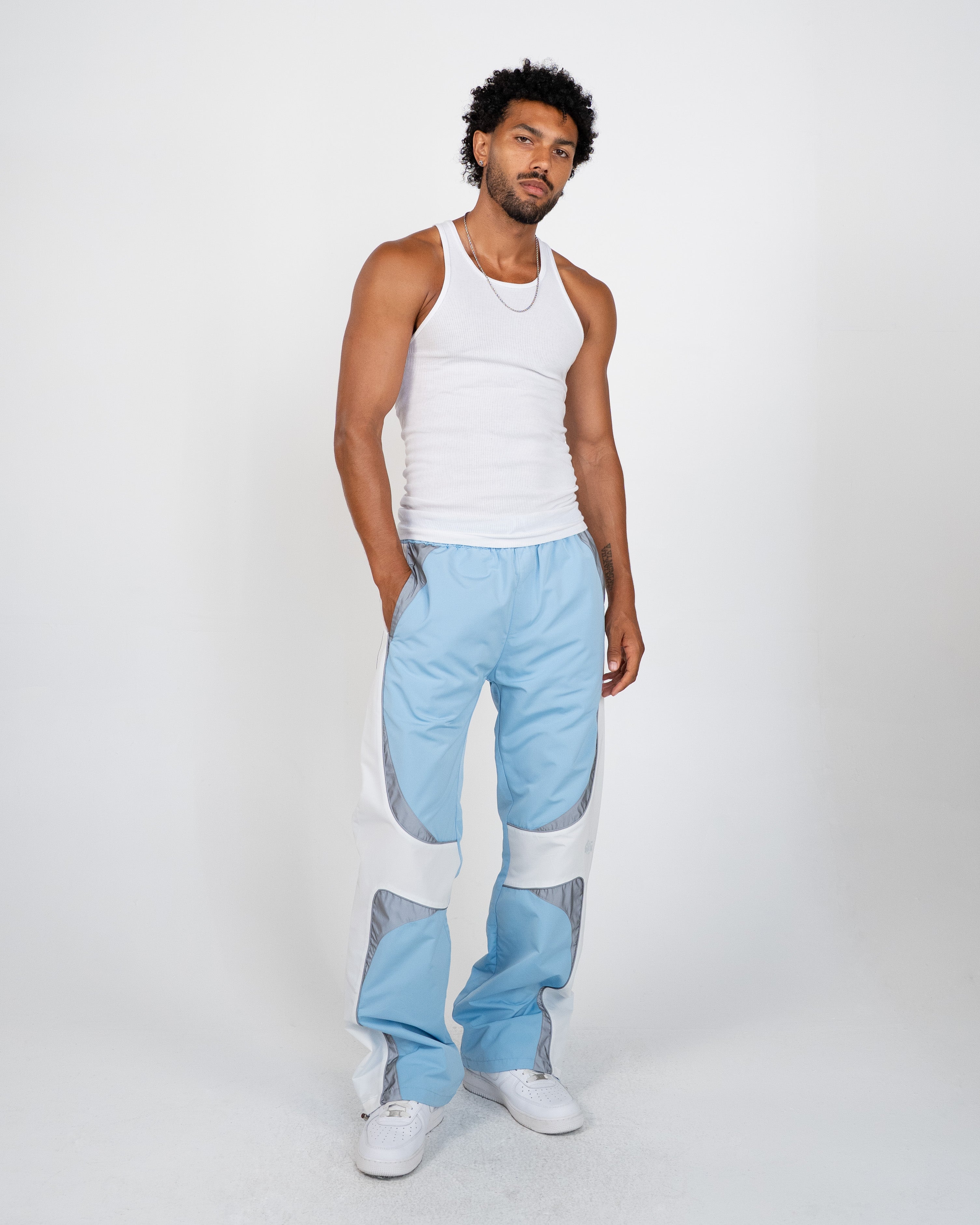 EPTM Grid Pants - Sky Blue