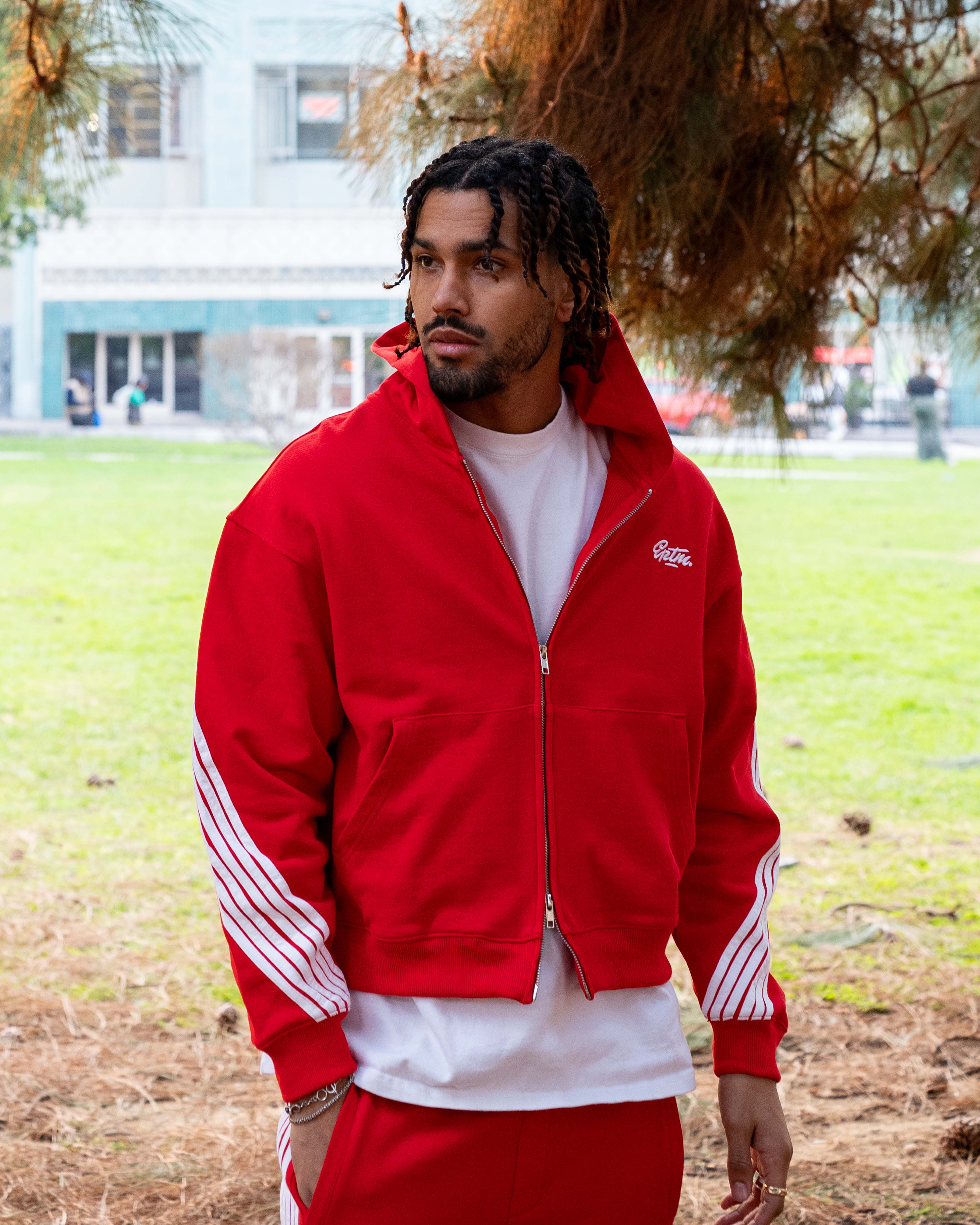 EPTM HIGHLAND ZIP UP HOODIE - RED