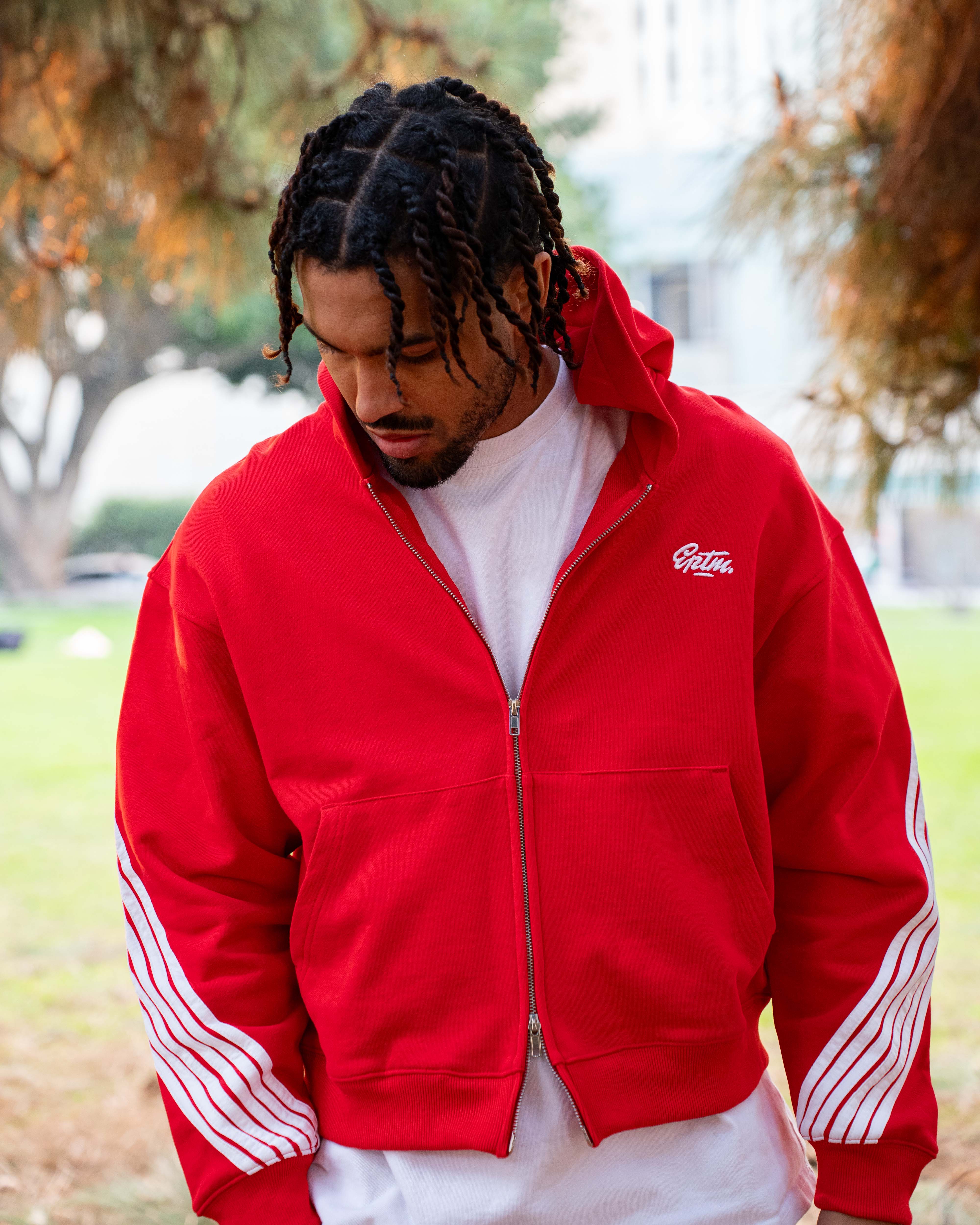 EPTM HIGHLAND ZIP UP HOODIE - RED