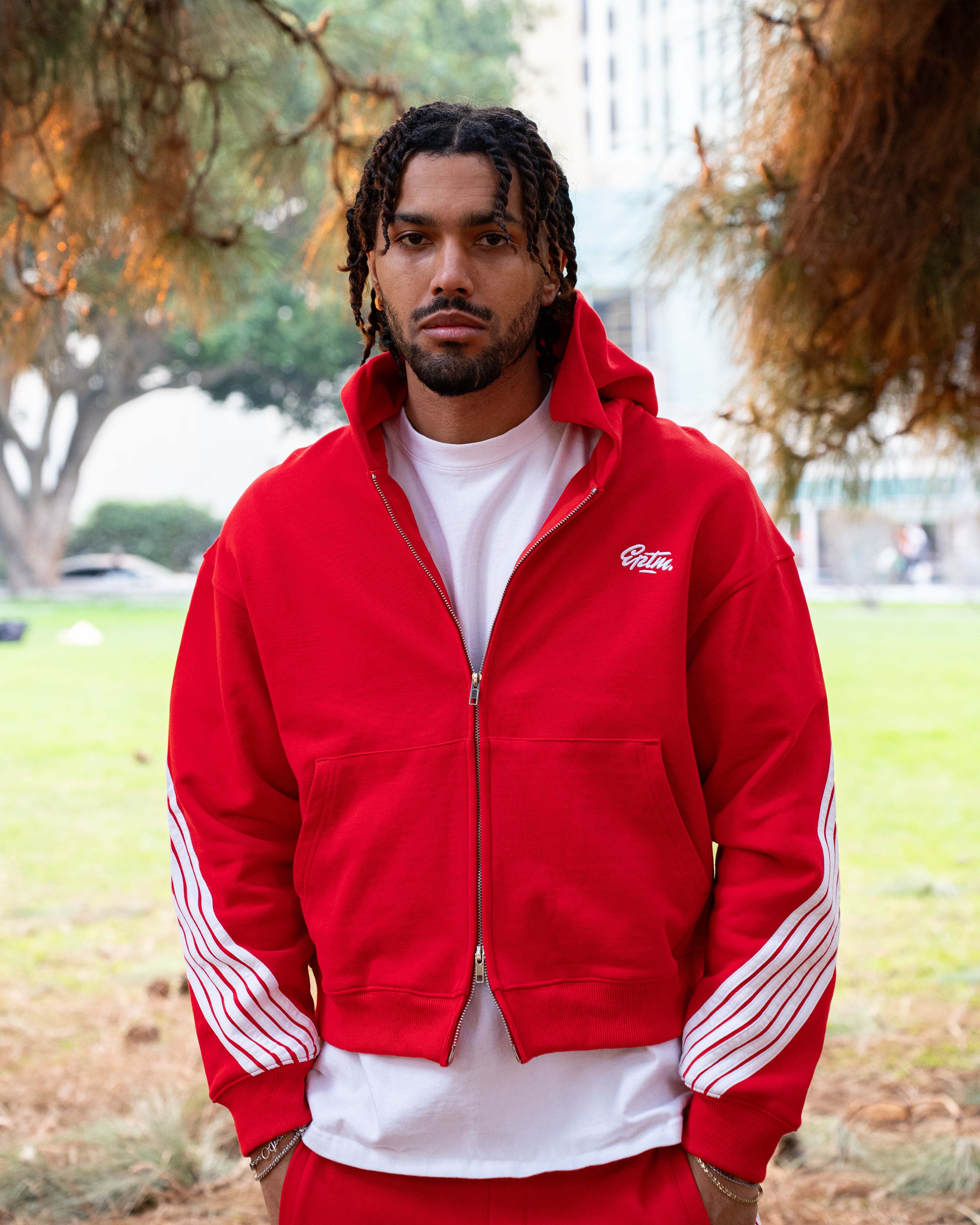 EPTM HIGHLAND ZIP UP HOODIE - RED