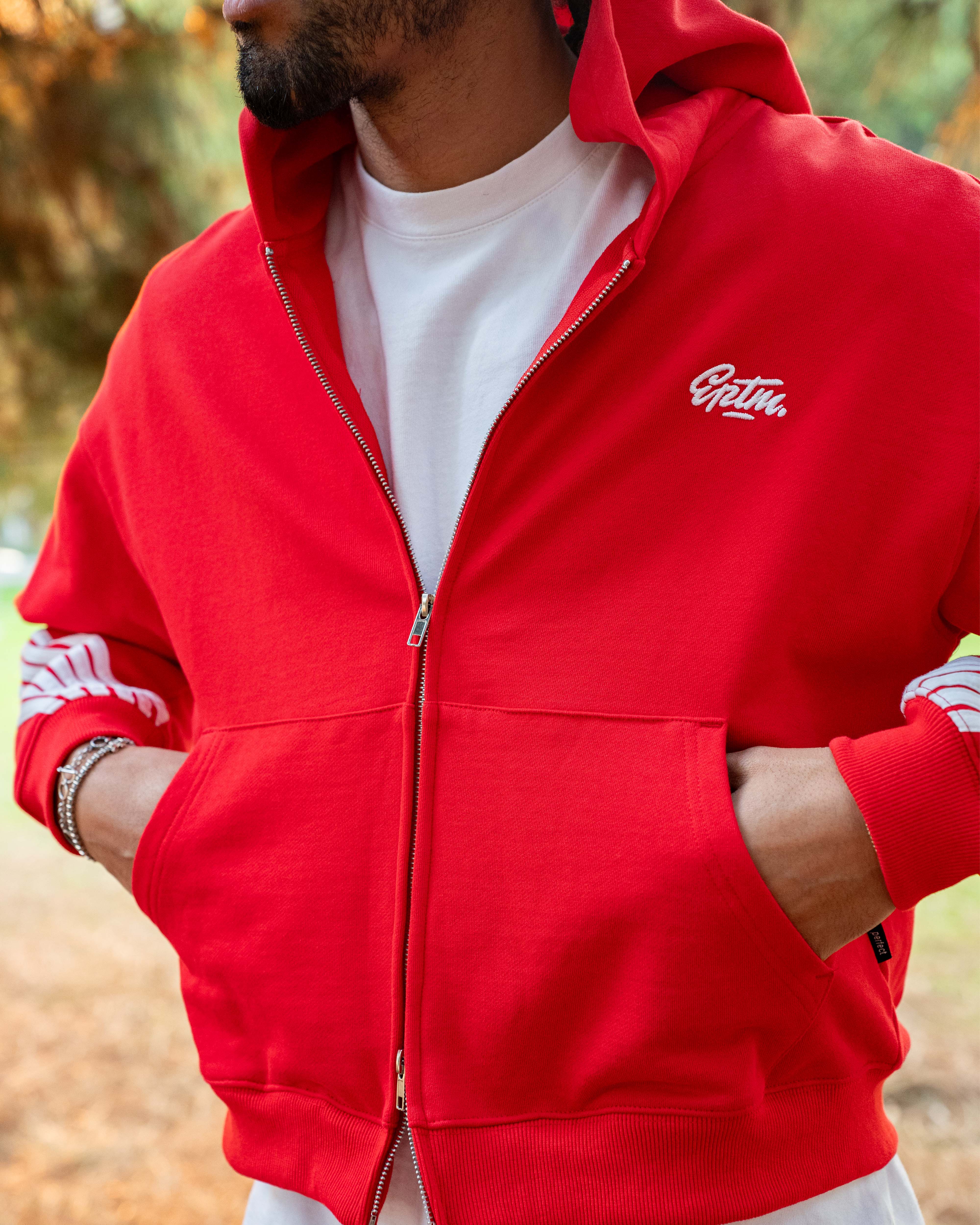 EPTM HIGHLAND ZIP UP HOODIE - RED