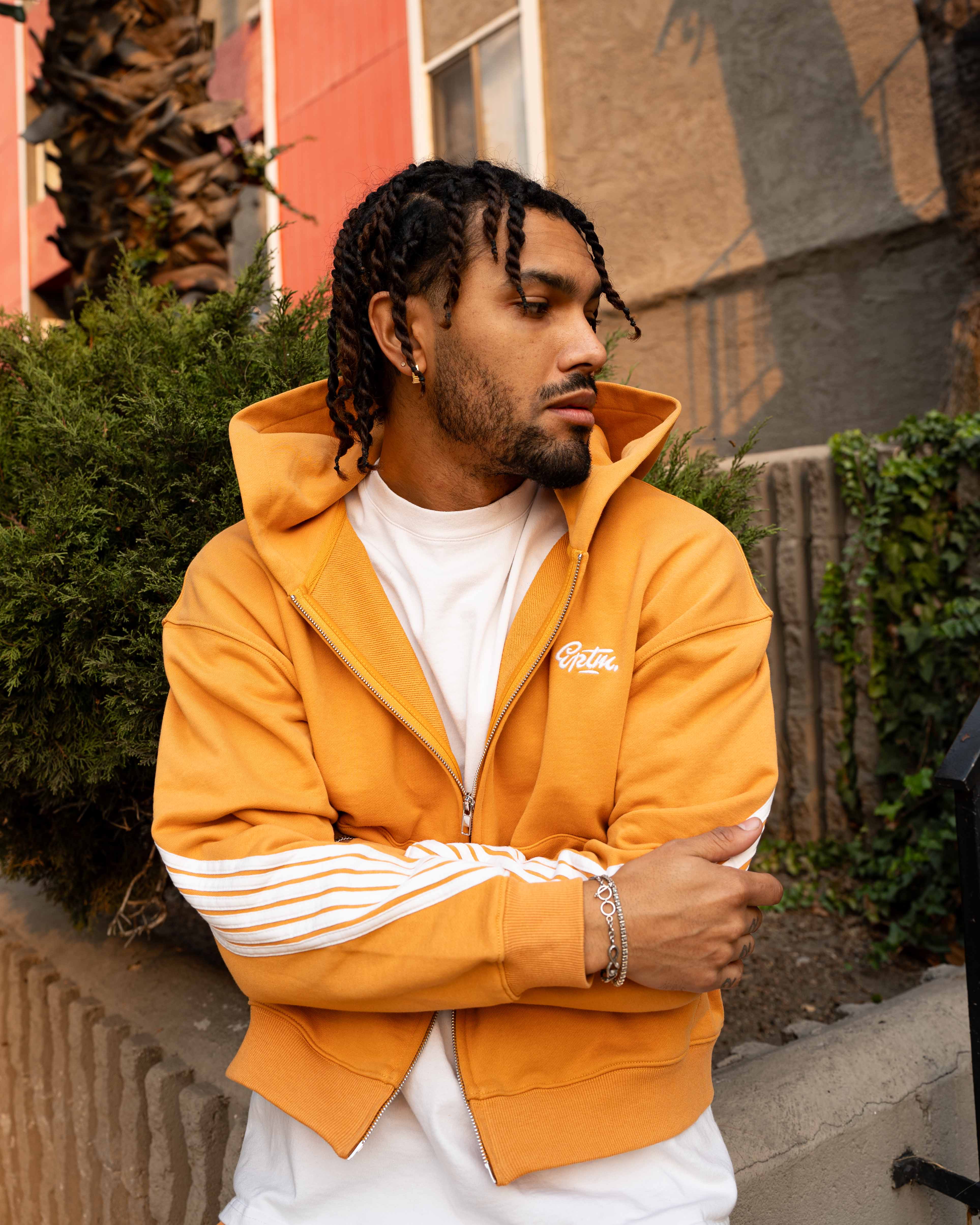 EPTM HIGHLAND ZIP UP HOODIE - MUSTARD