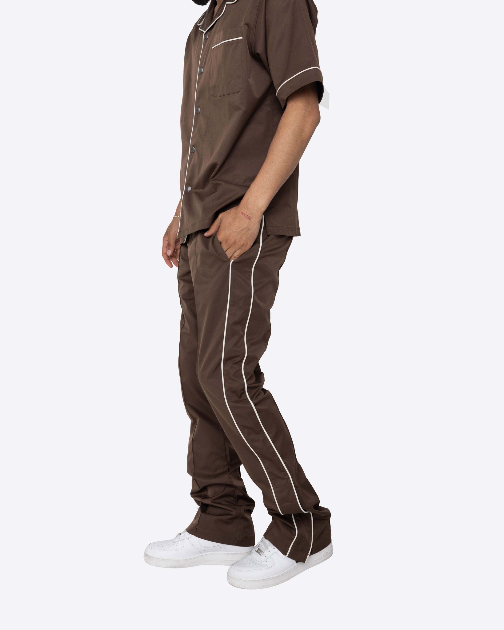 EPTM DOWNTOWN TRACK PANTS-BROWN