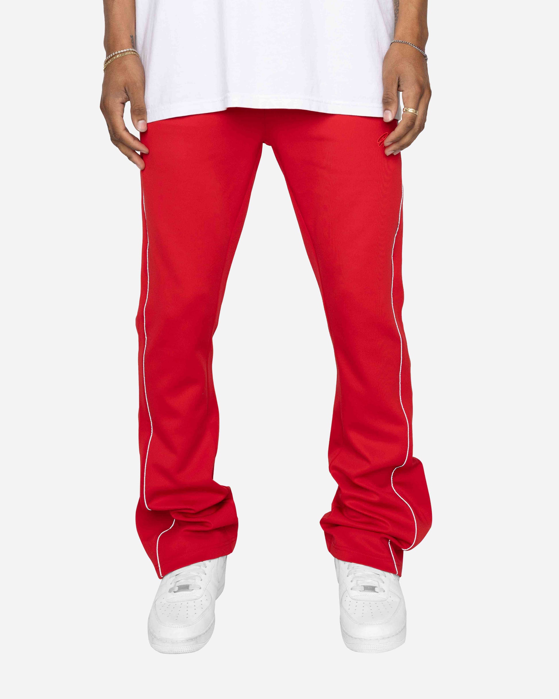EPTM PIPING FLARED TRACK PANTS-RED – EPTM.