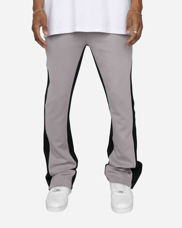 EPTM PIPING FLARED TRACK PANTS-BLACK/WHITE
