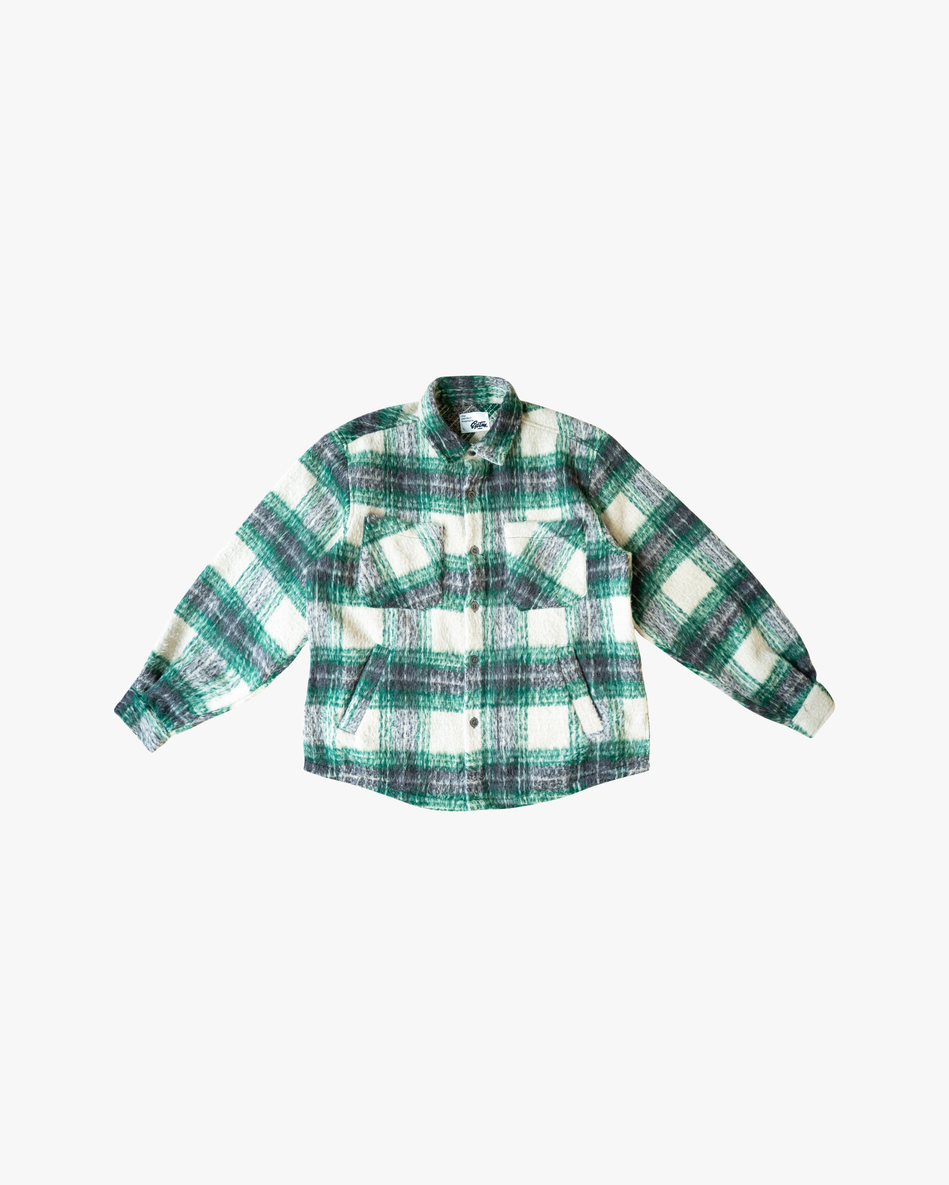 EPTM SIDE SLIT FLANNEL- GREEN