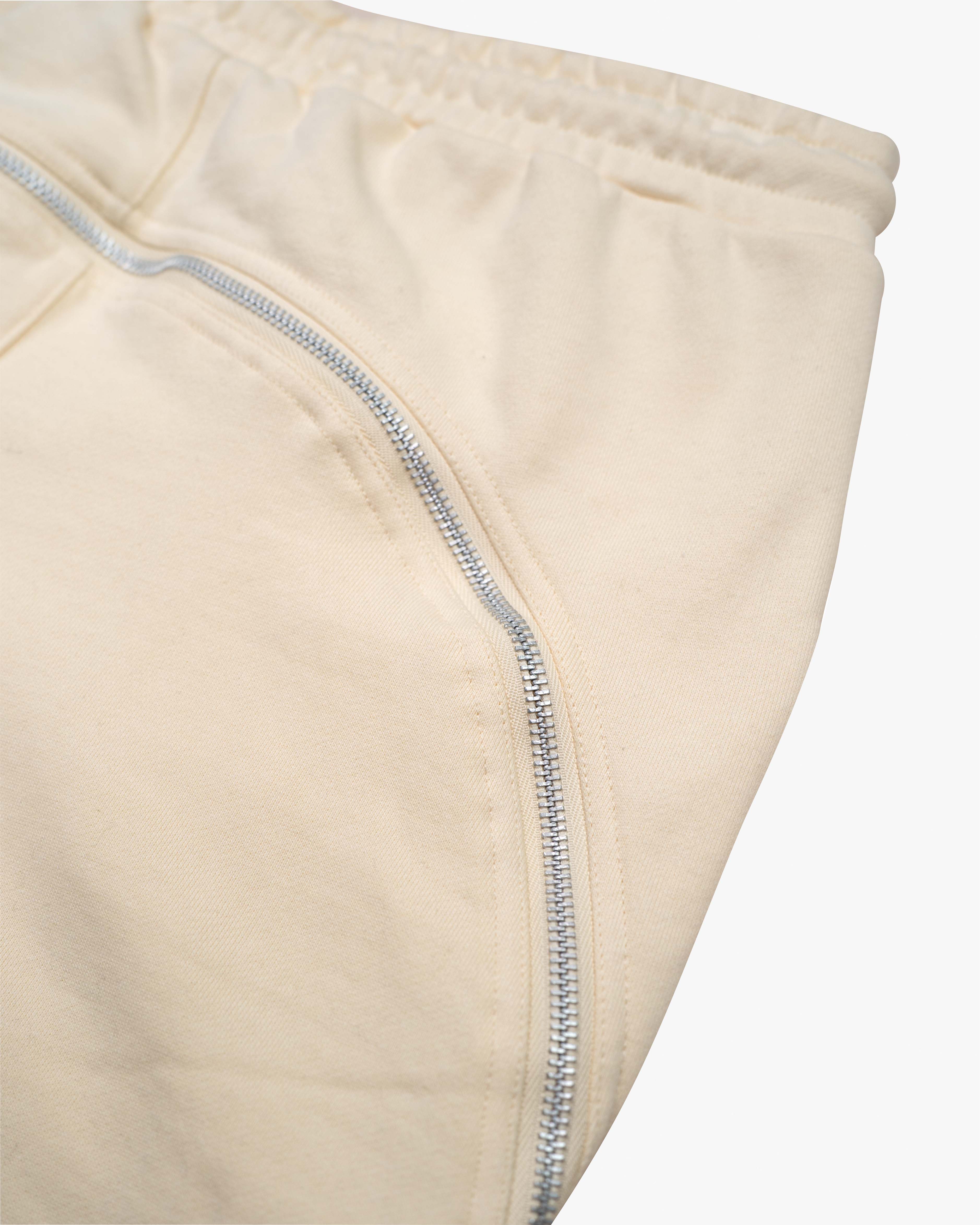 EPTM ZIP FLARED SWEATPANTS - CREAM