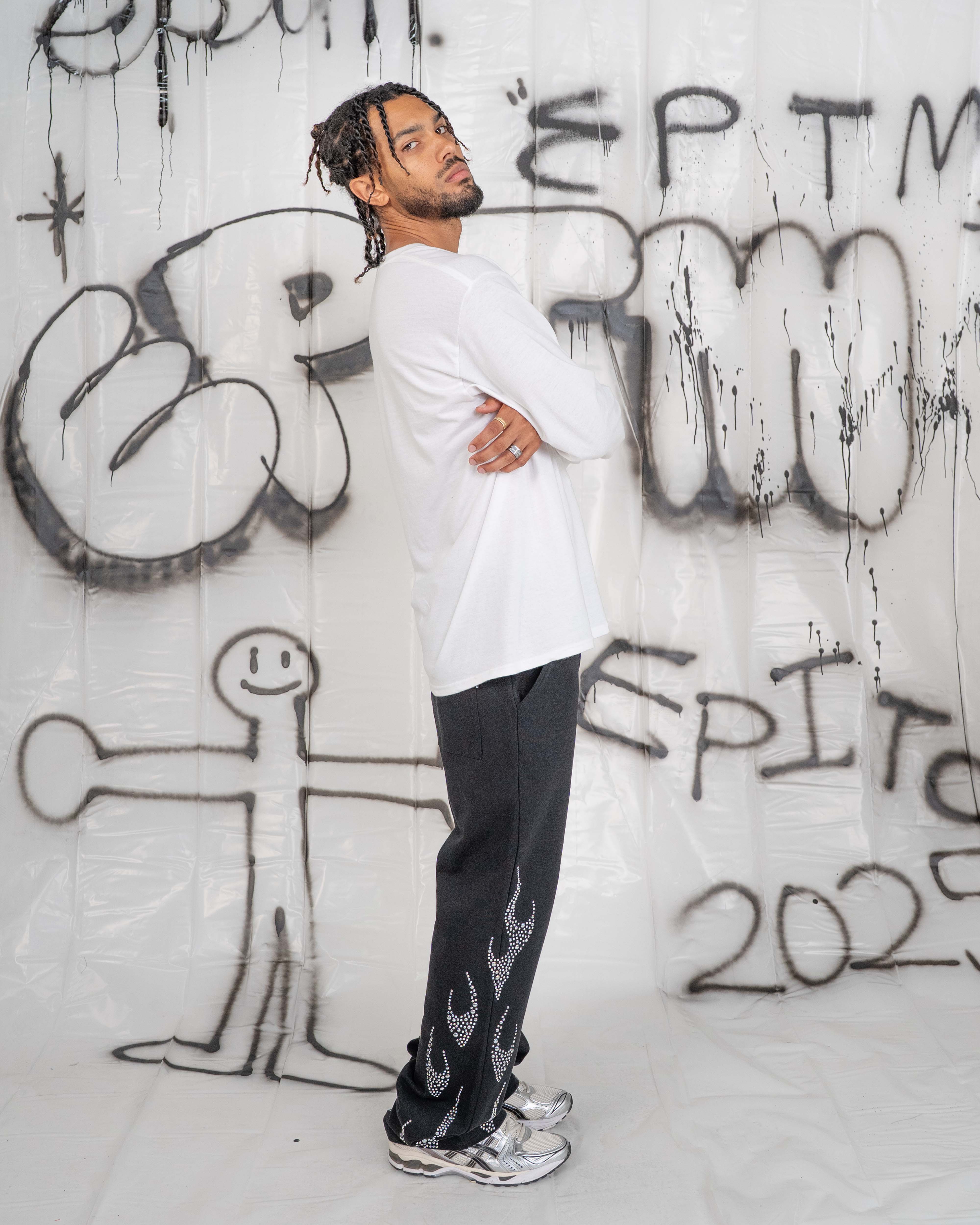 EPTM Metal Flame Pants - Black