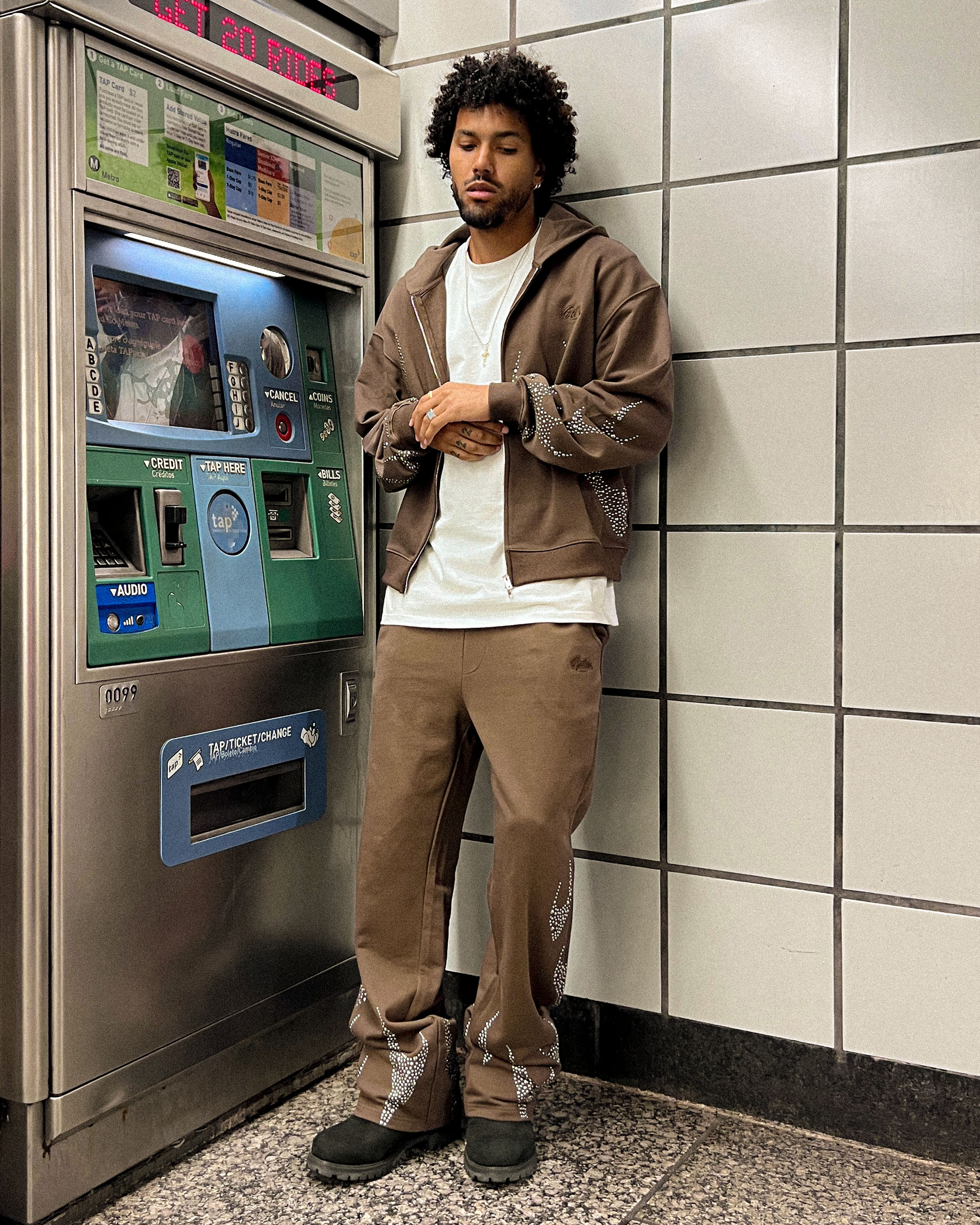 EPTM Metal Flame Pants - Brown