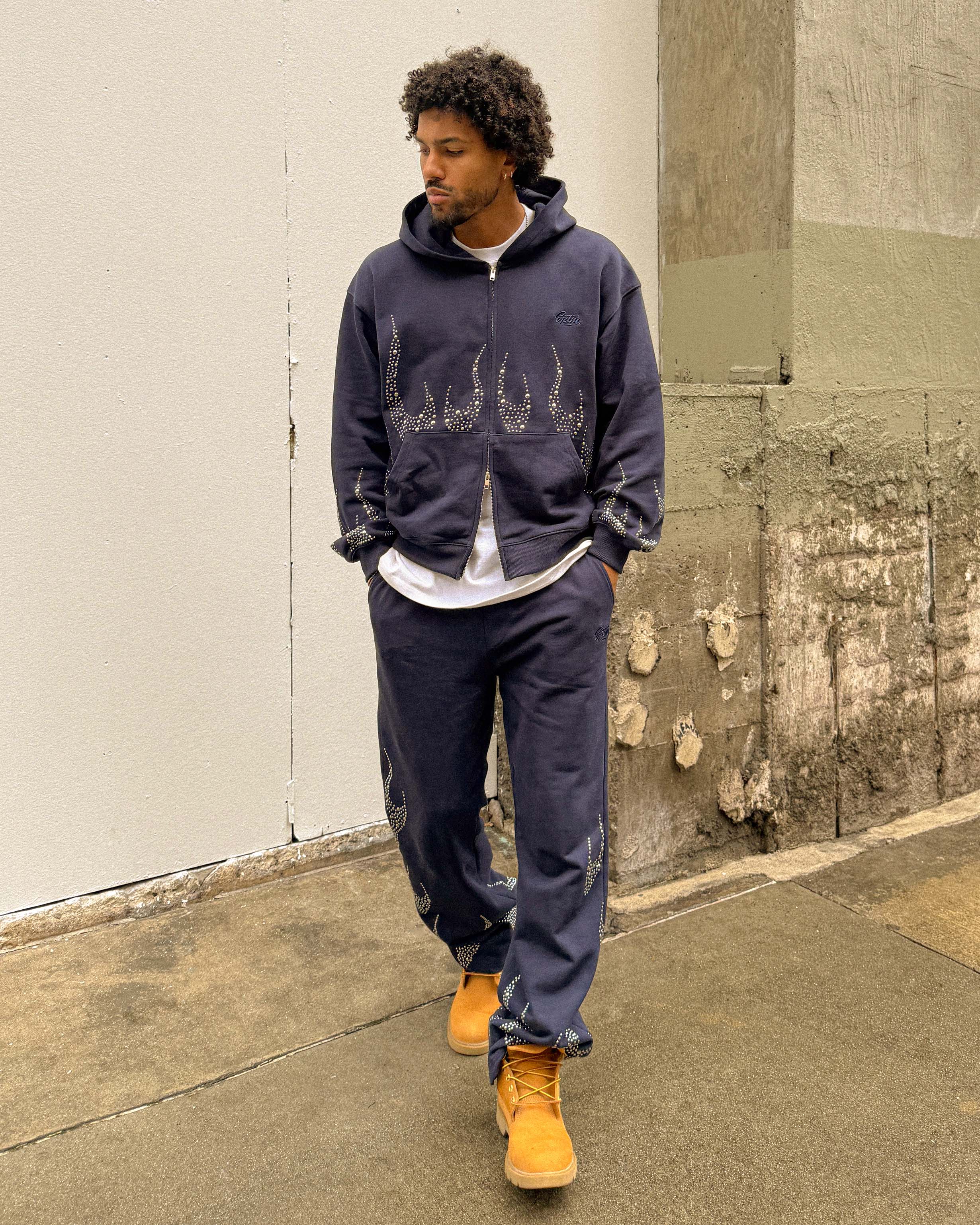 EPTM Metal Flame Pants - Navy