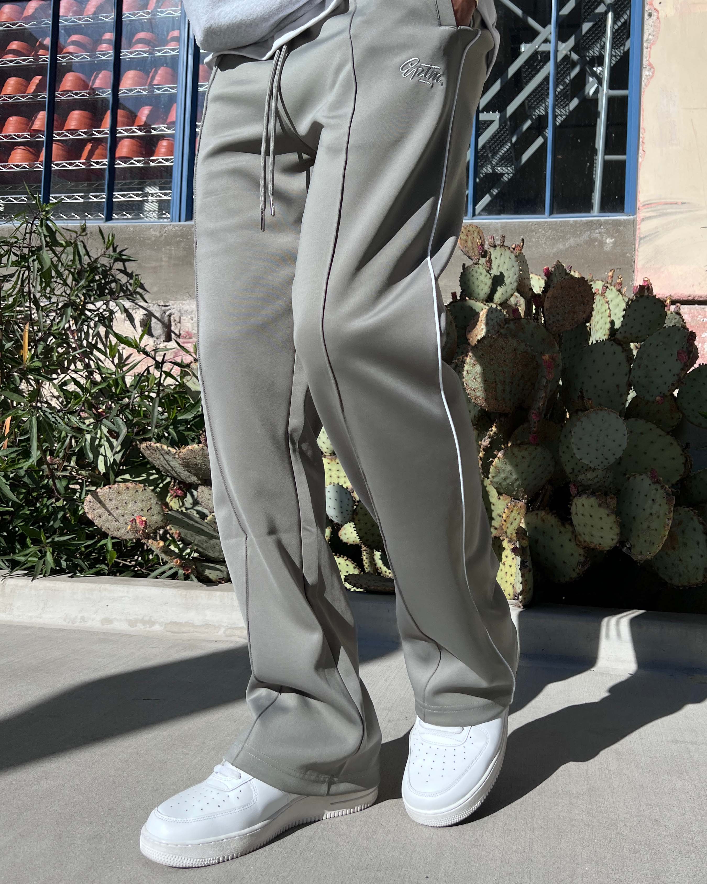 PERFECT PIPING TRACK PANTS - GREY