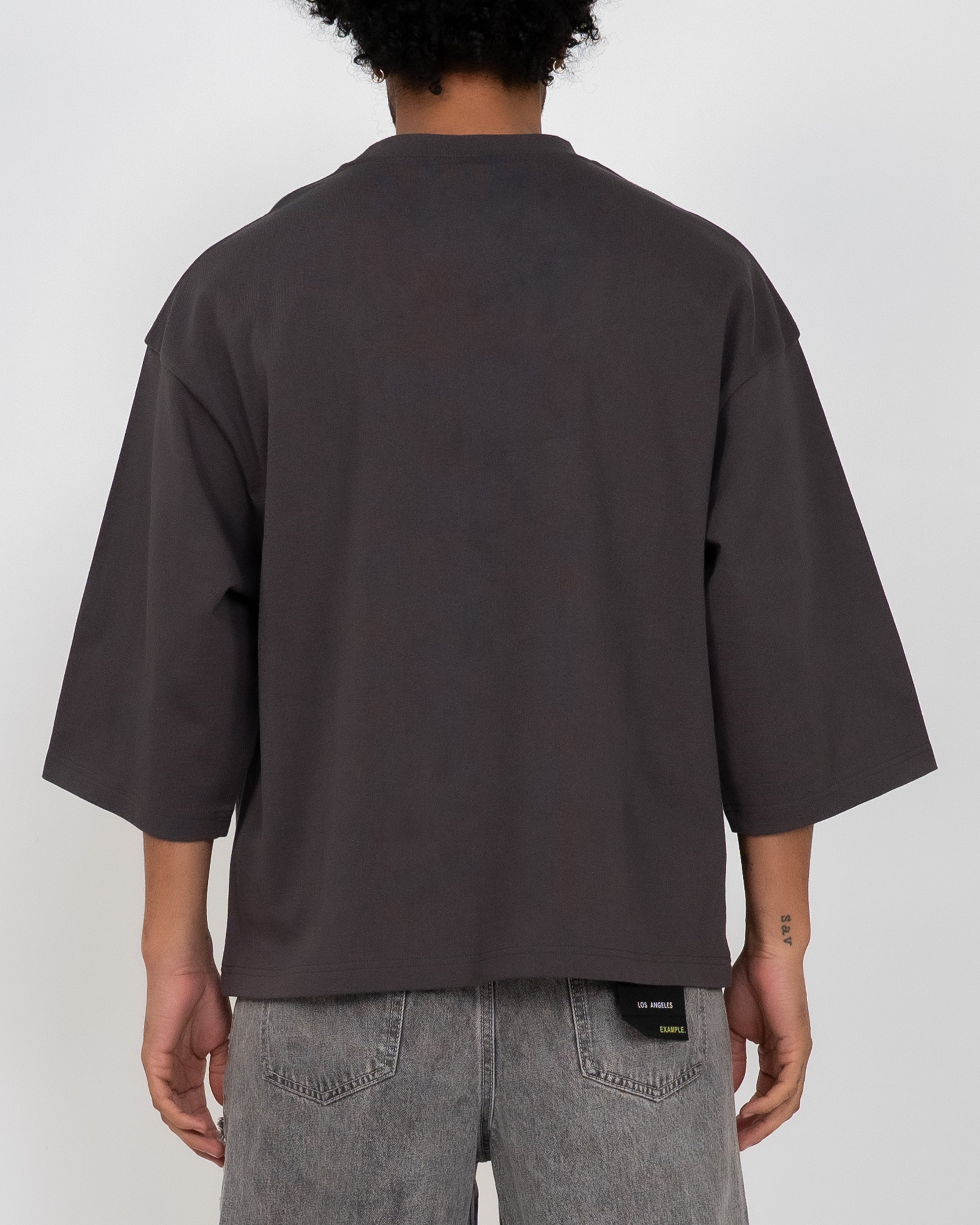 EPTM Perfect Quarter Sleeve Tee - Charcoal