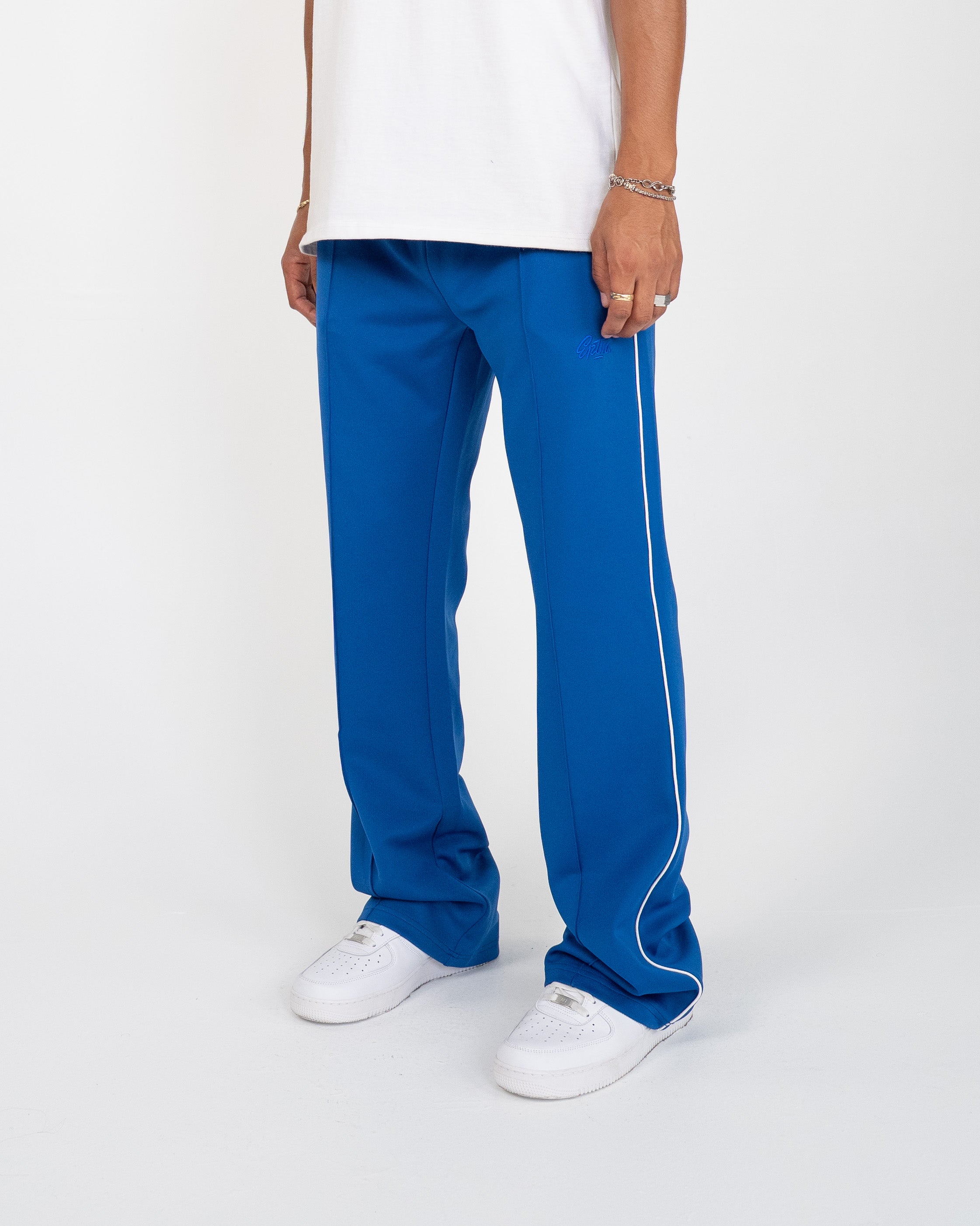 Perfect Piping Track Pants - Blue