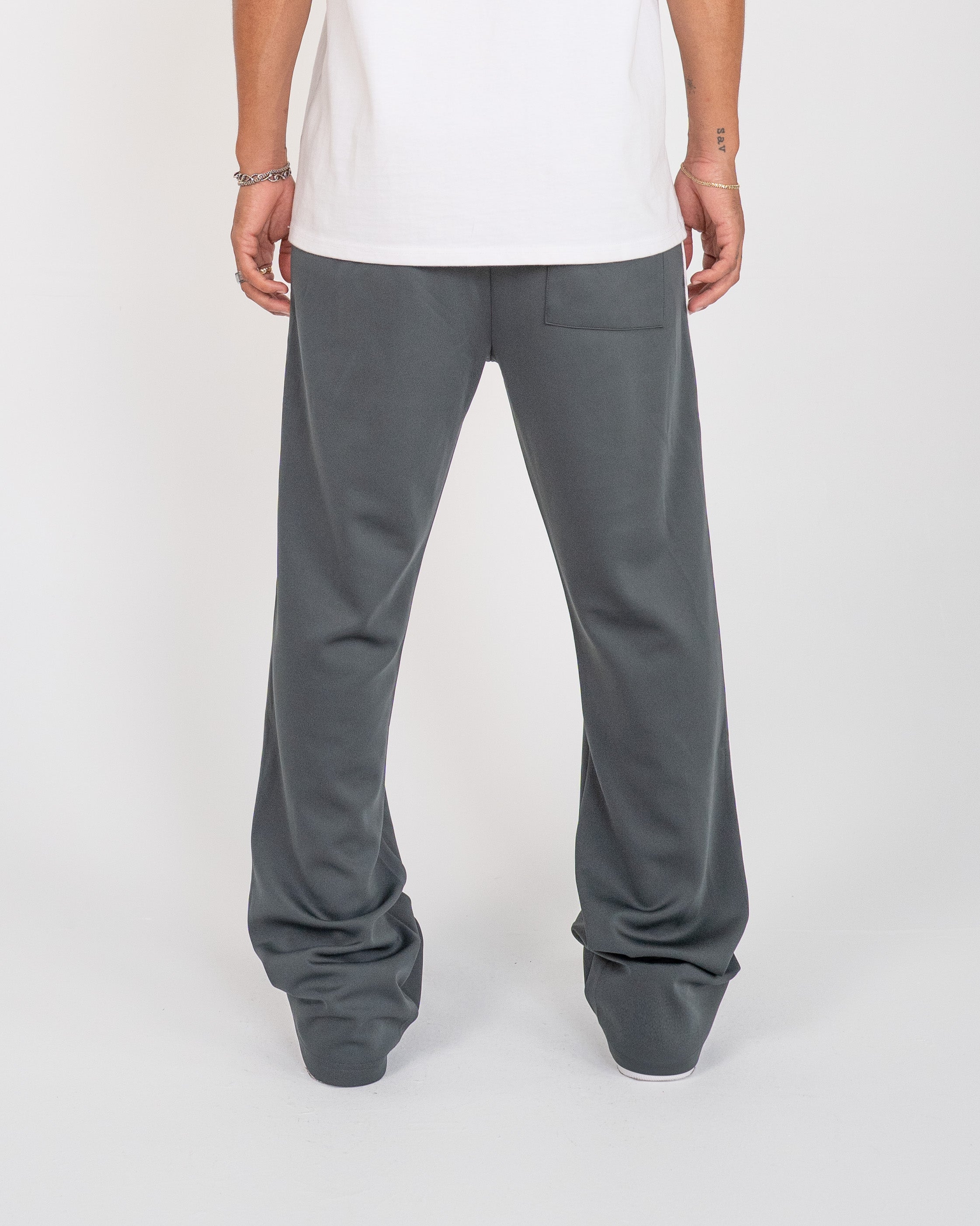 Perfect Piping Track Pants - Charcoal