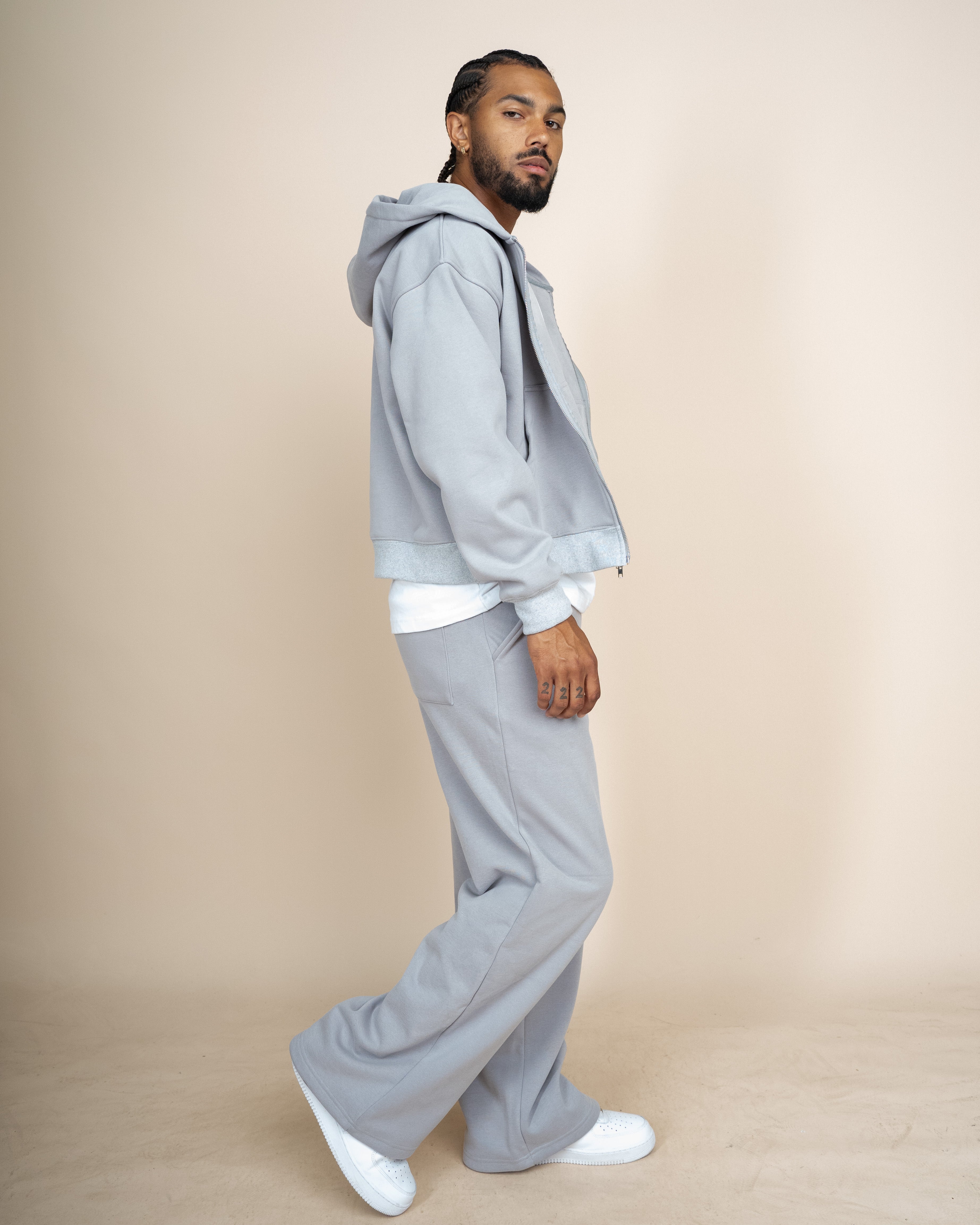 EPTM PERFECT BAGGY FLEECE PANTS - GREY