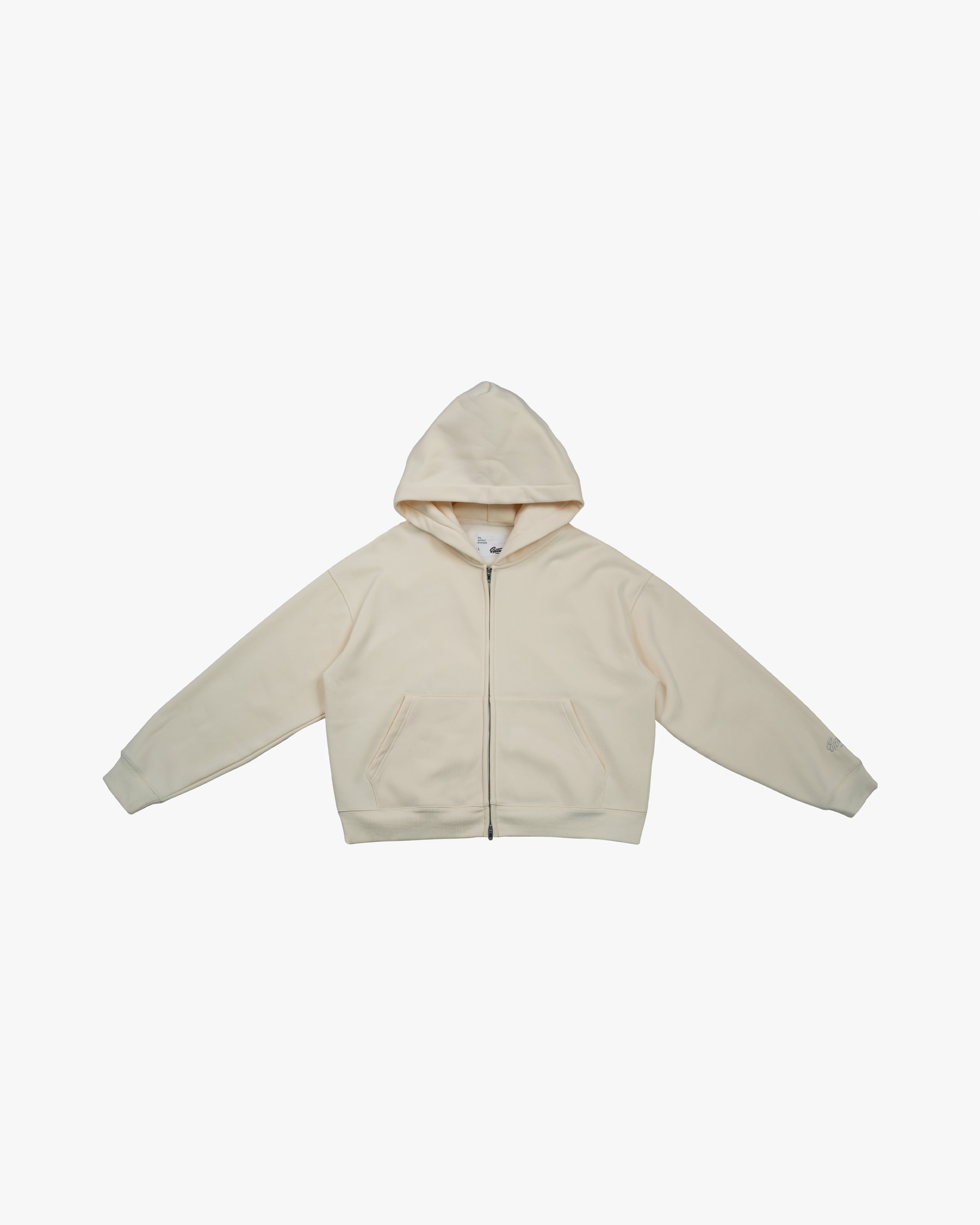 EPTM PERFECT ZIP UP HOODIE - CREAM