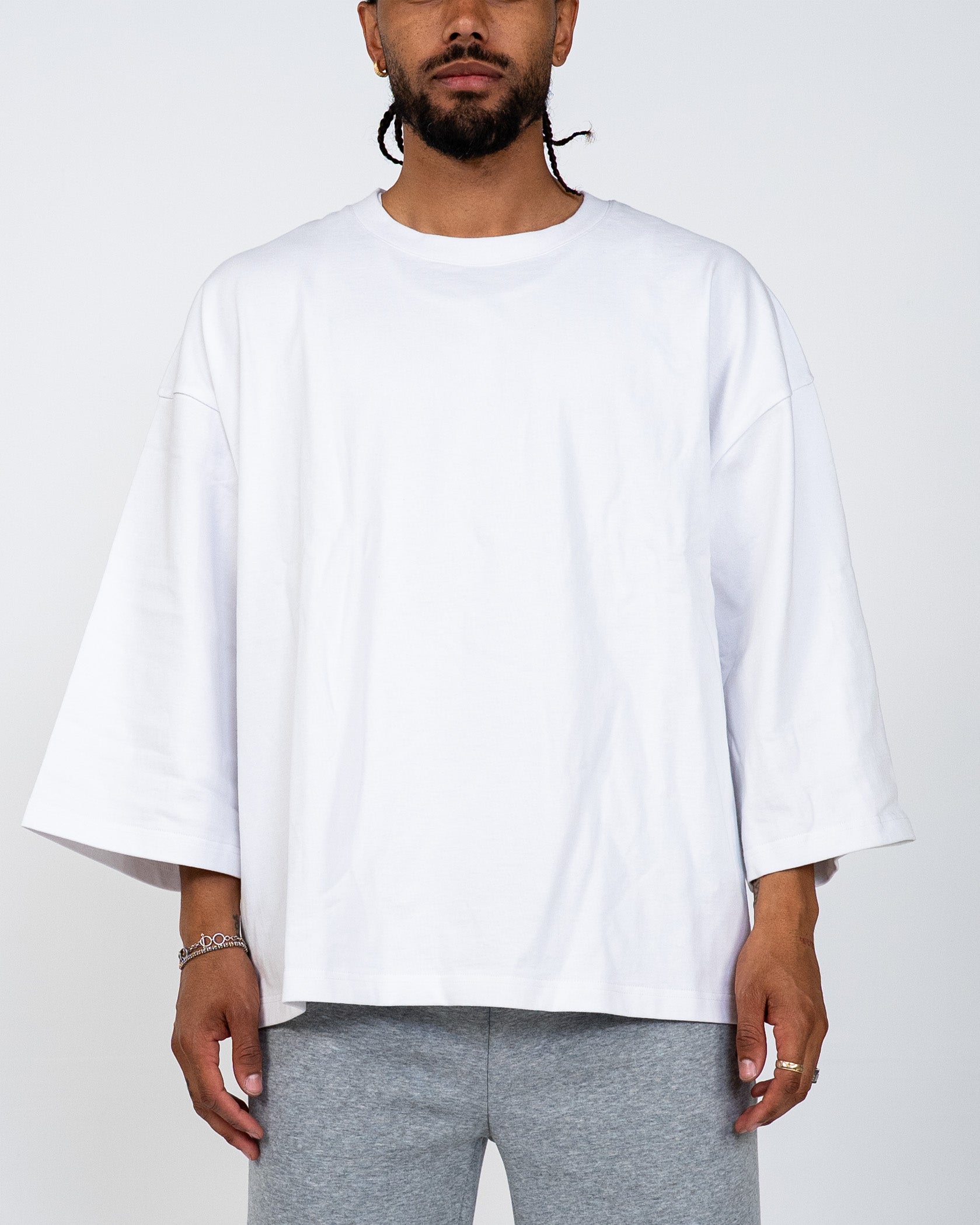 EPTM PERFECT QUARTER SLEEVE TEE - WHITE