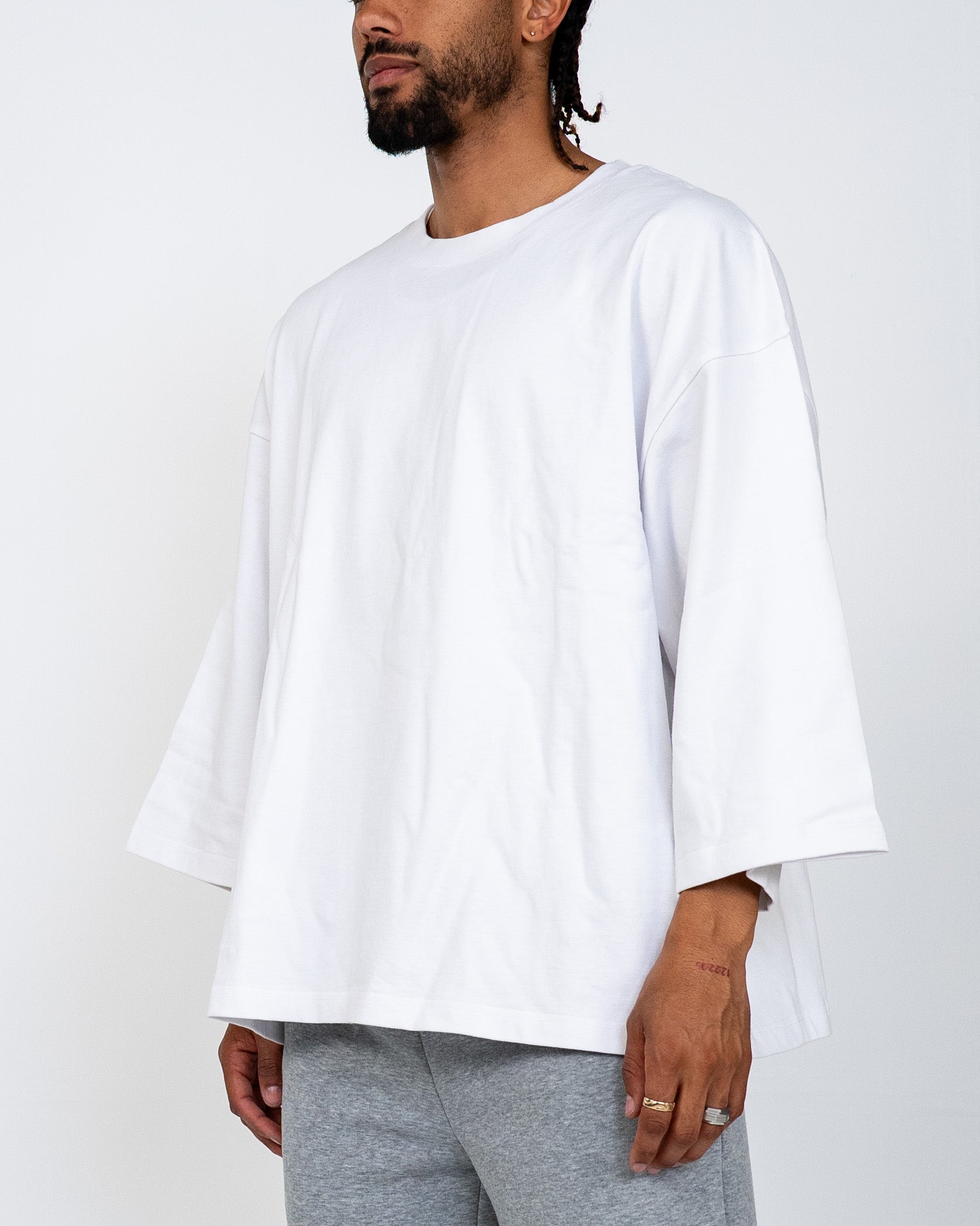 EPTM PERFECT QUARTER SLEEVE TEE - WHITE