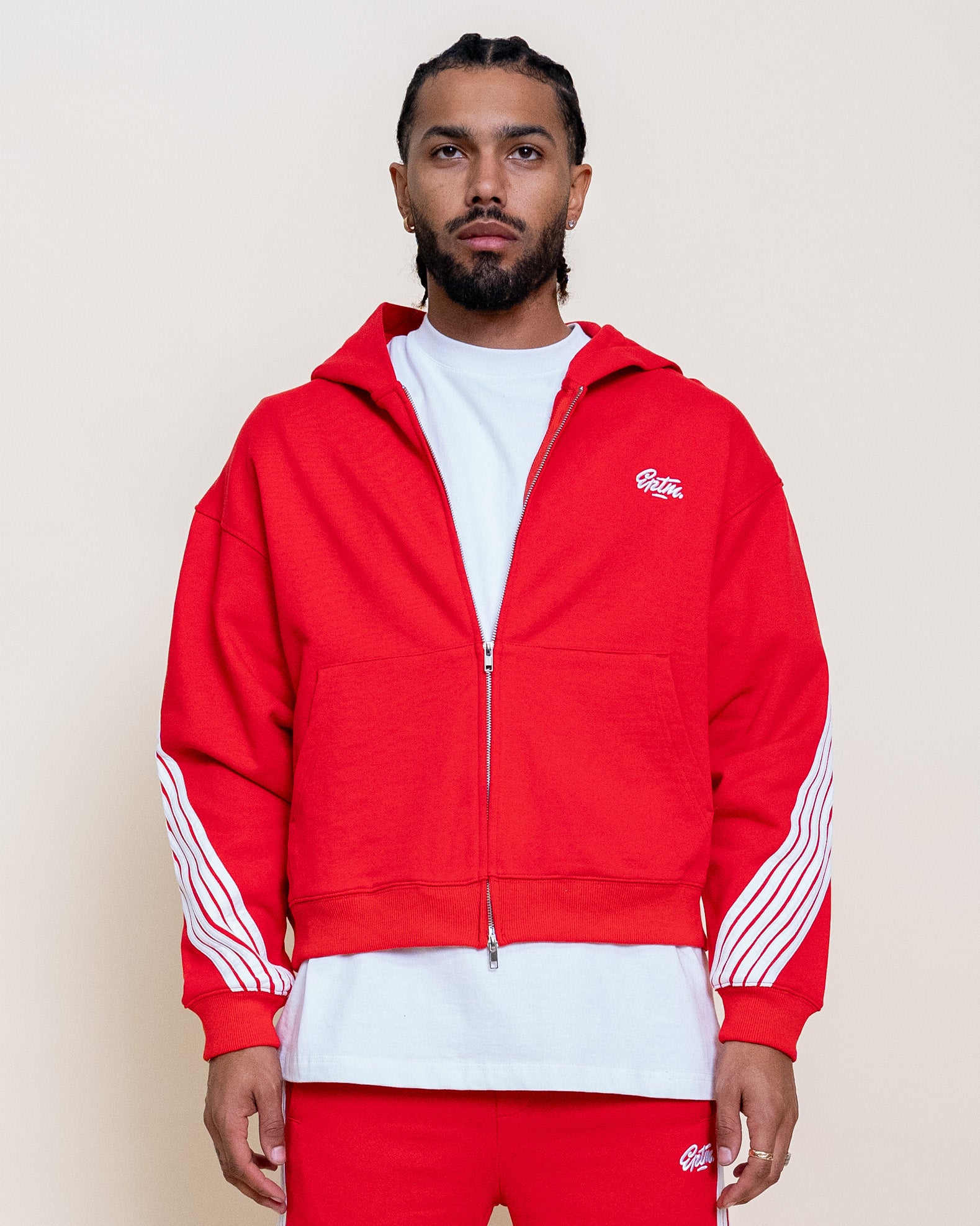 EPTM HIGHLAND ZIP UP HOODIE - RED