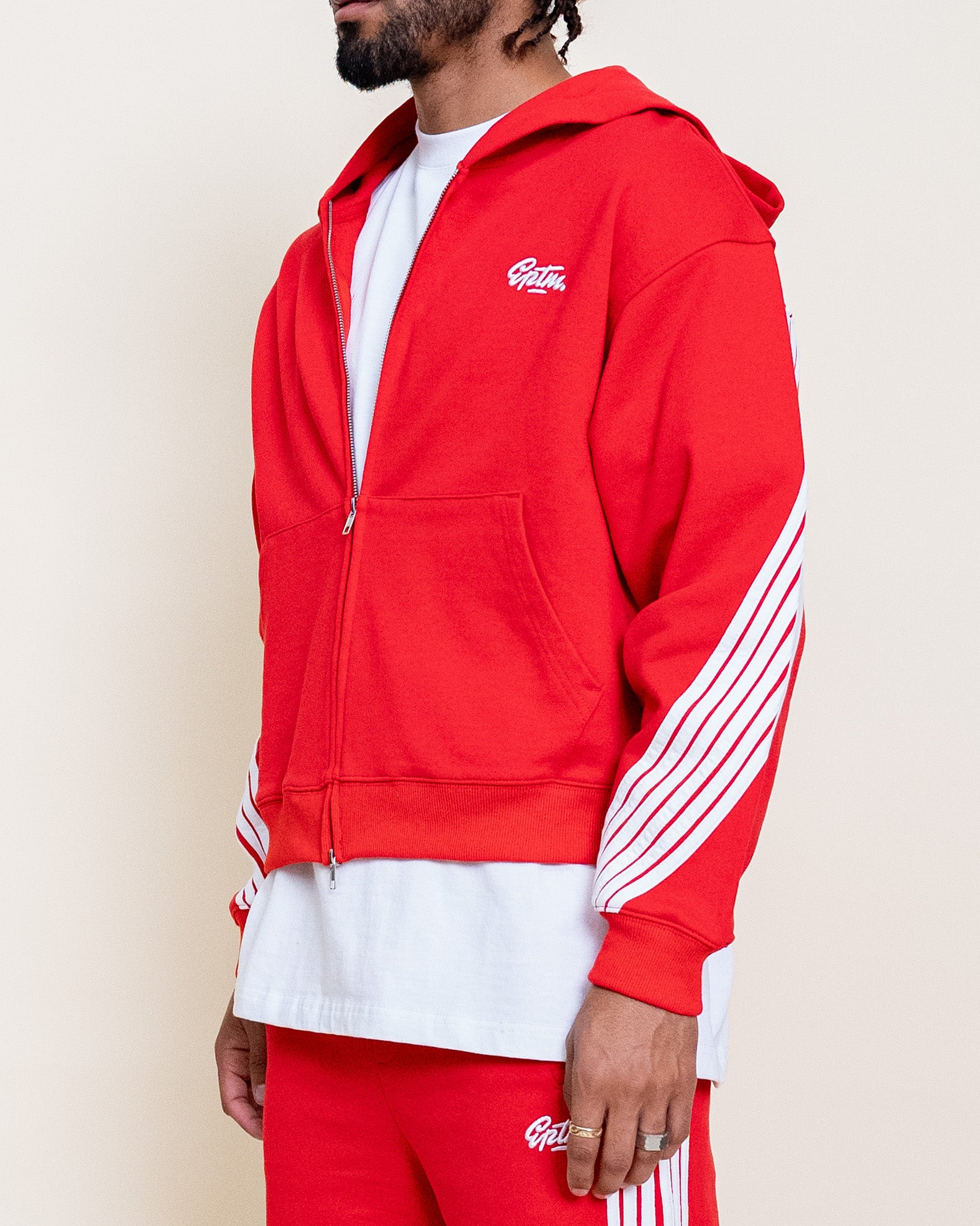 EPTM HIGHLAND ZIP UP HOODIE - RED