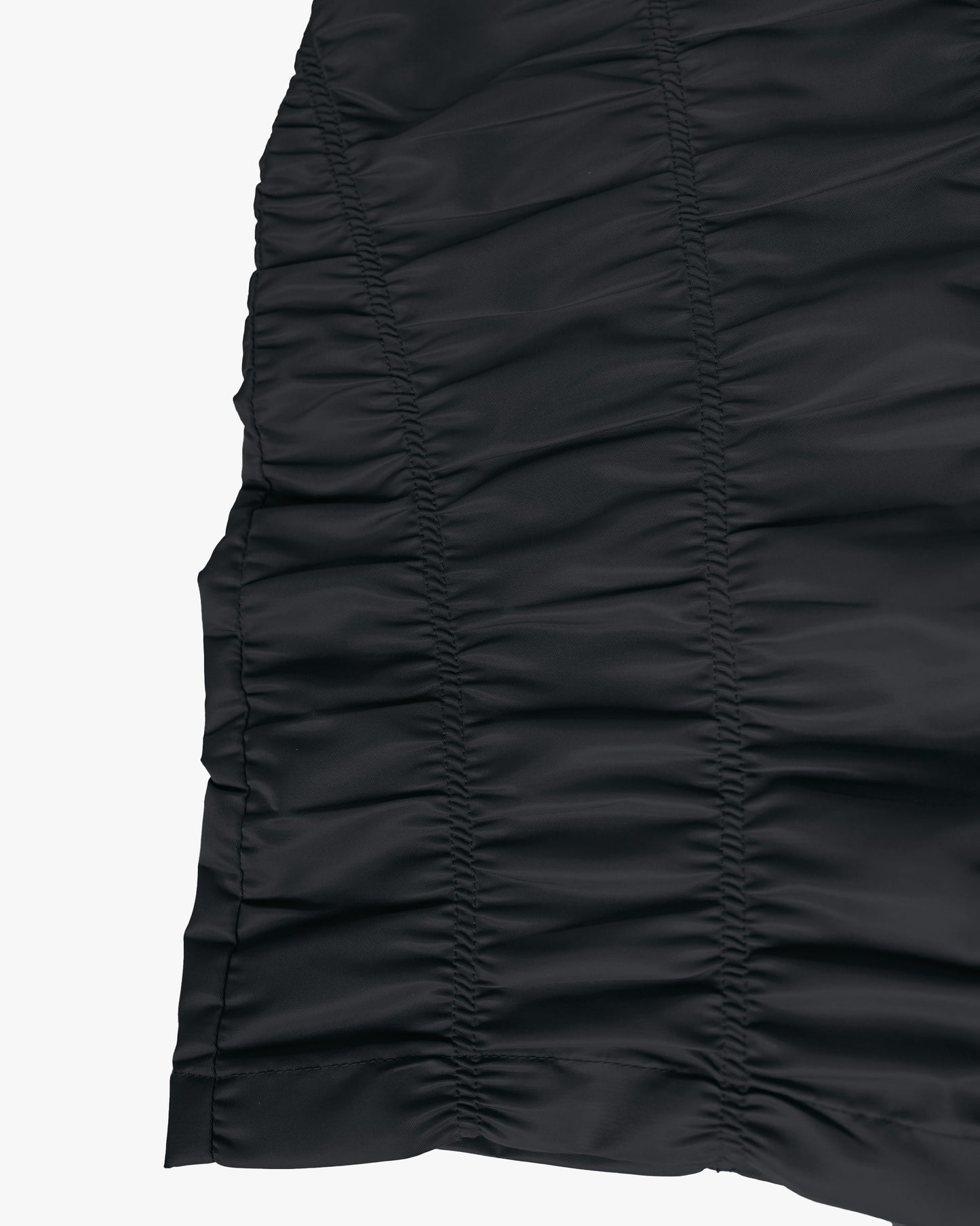 EPTM RUCHED FLARE PANTS-BLACK