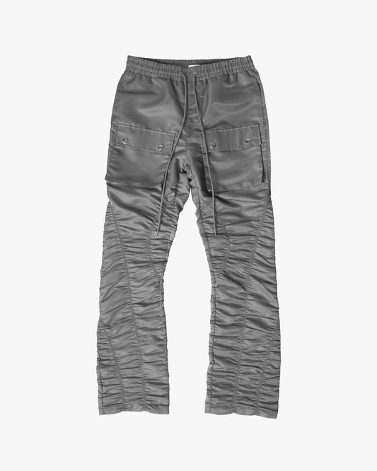 EPTM PIPING FLARED TRACK PANTS-CHARCOAL – EPTM.