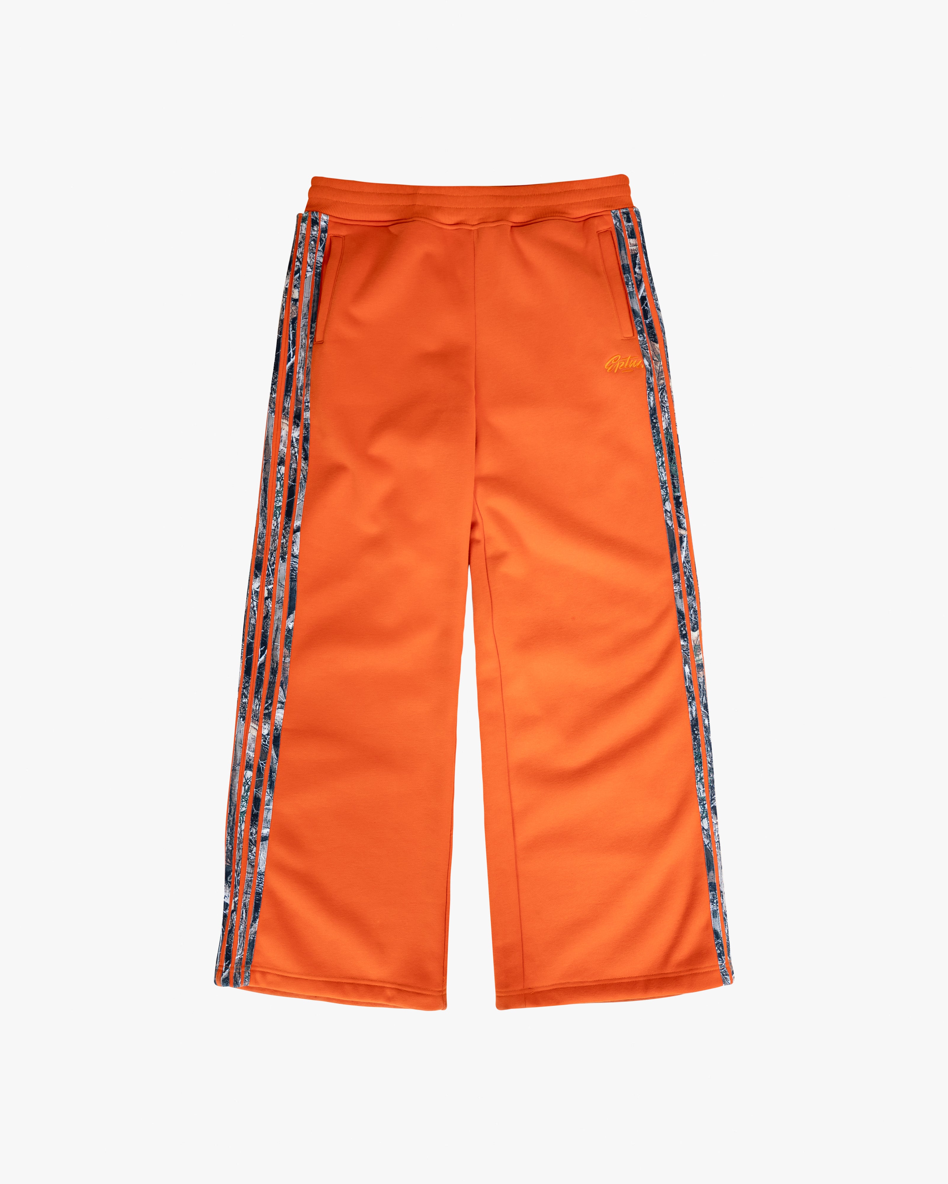 REAL CAMO STRIPED BAGGY PANTS - ORANGE