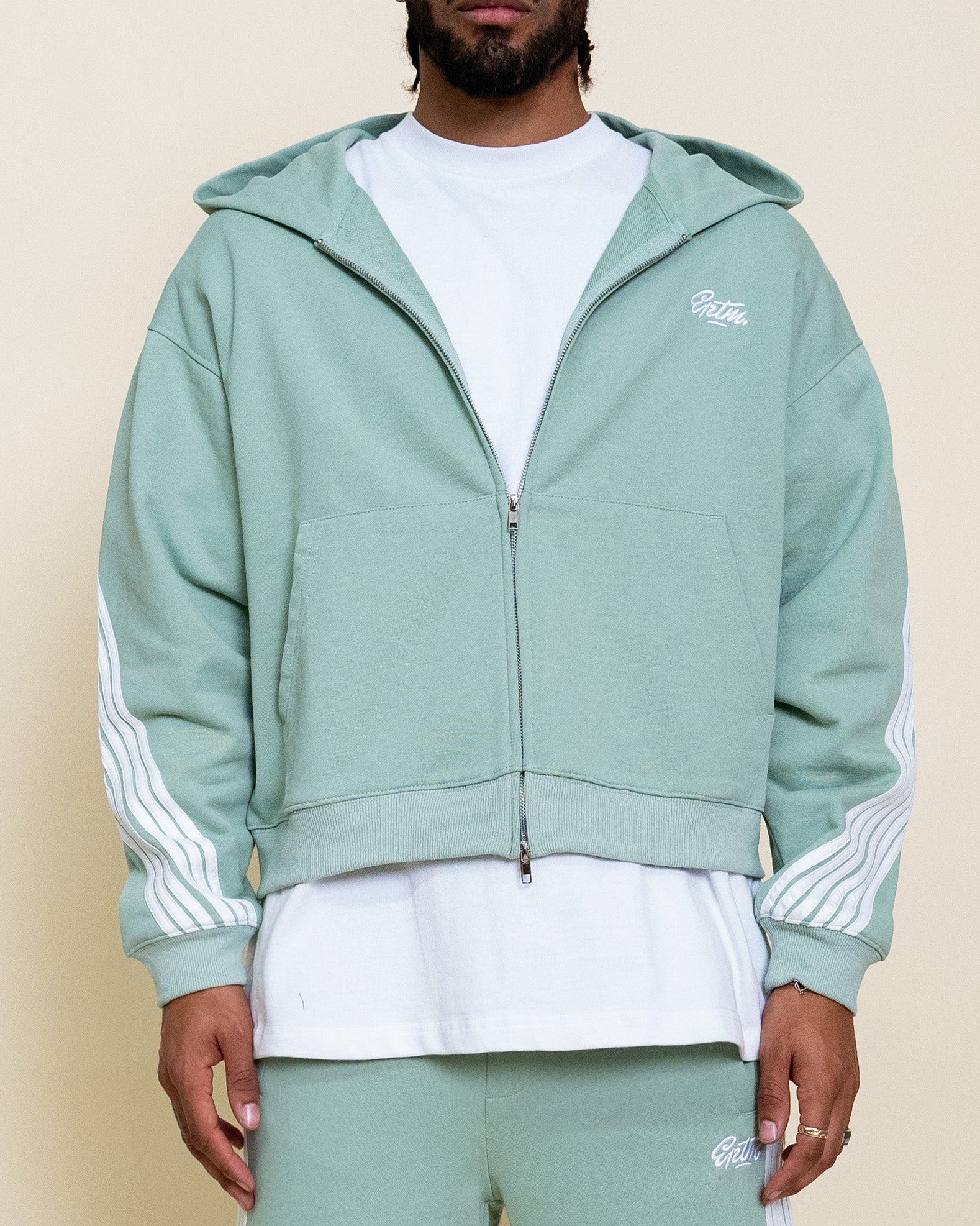 EPTM HIGHLAND ZIP UP HOODIE - SAGE