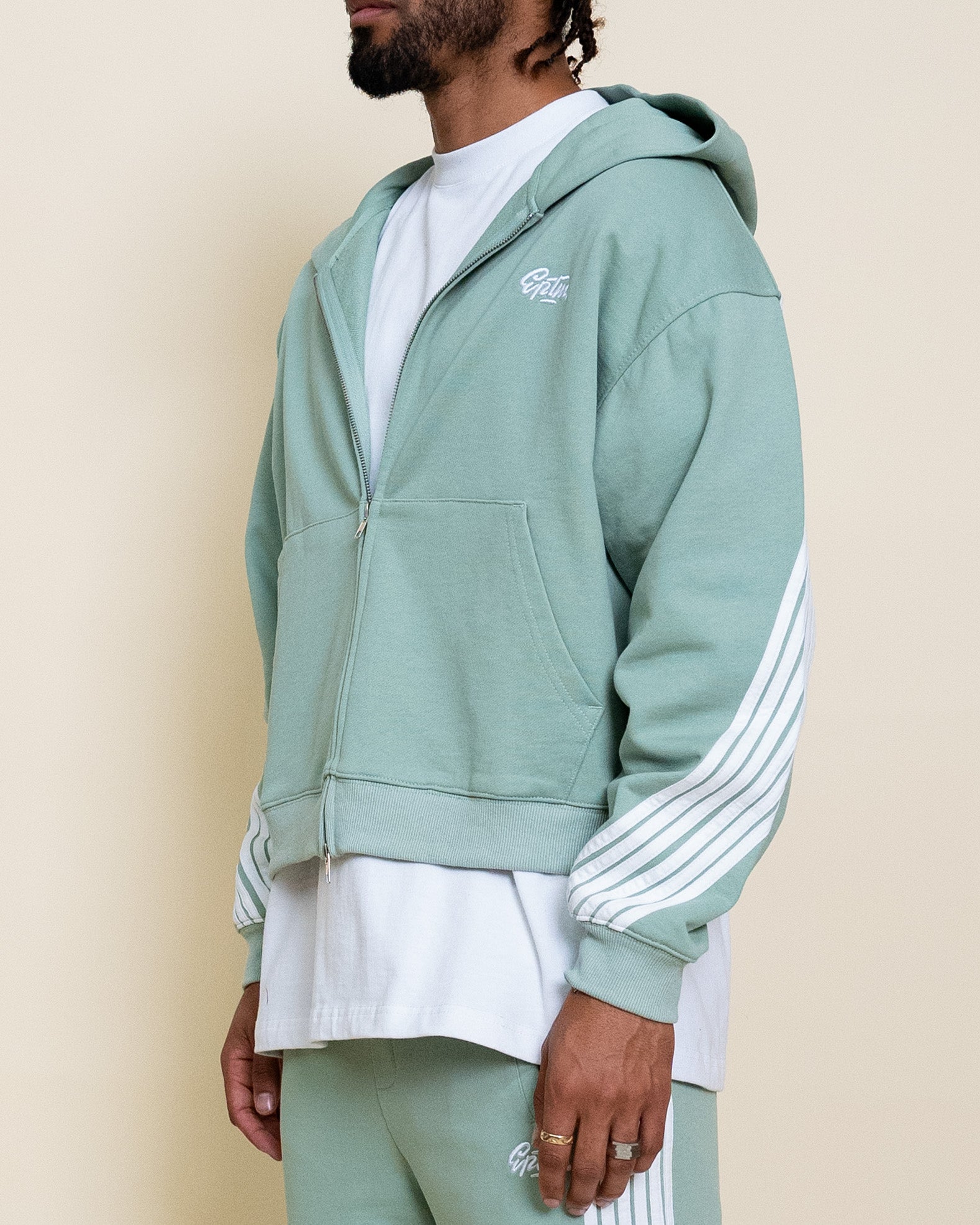 EPTM HIGHLAND ZIP UP HOODIE - SAGE