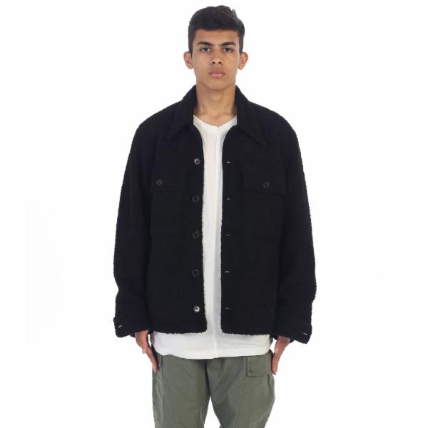 EPTM Vintage Military Sherpa Jacket - Black