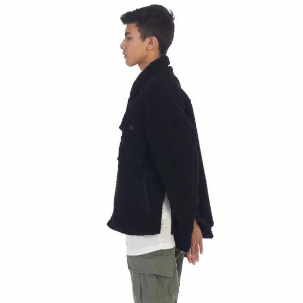 EPTM Vintage Military Sherpa Jacket - Black