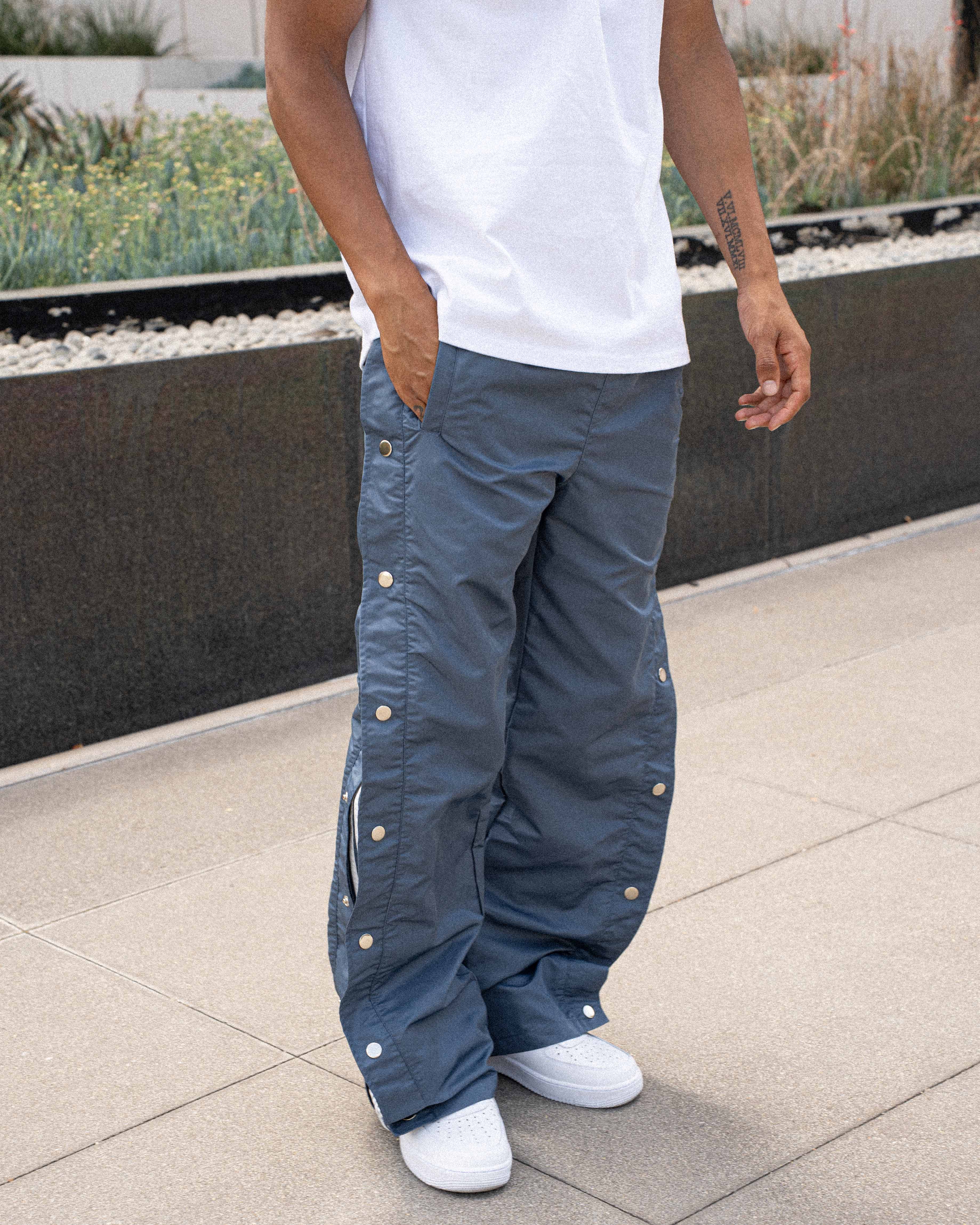 EPTM Snappy Track Pants - Denim Blue