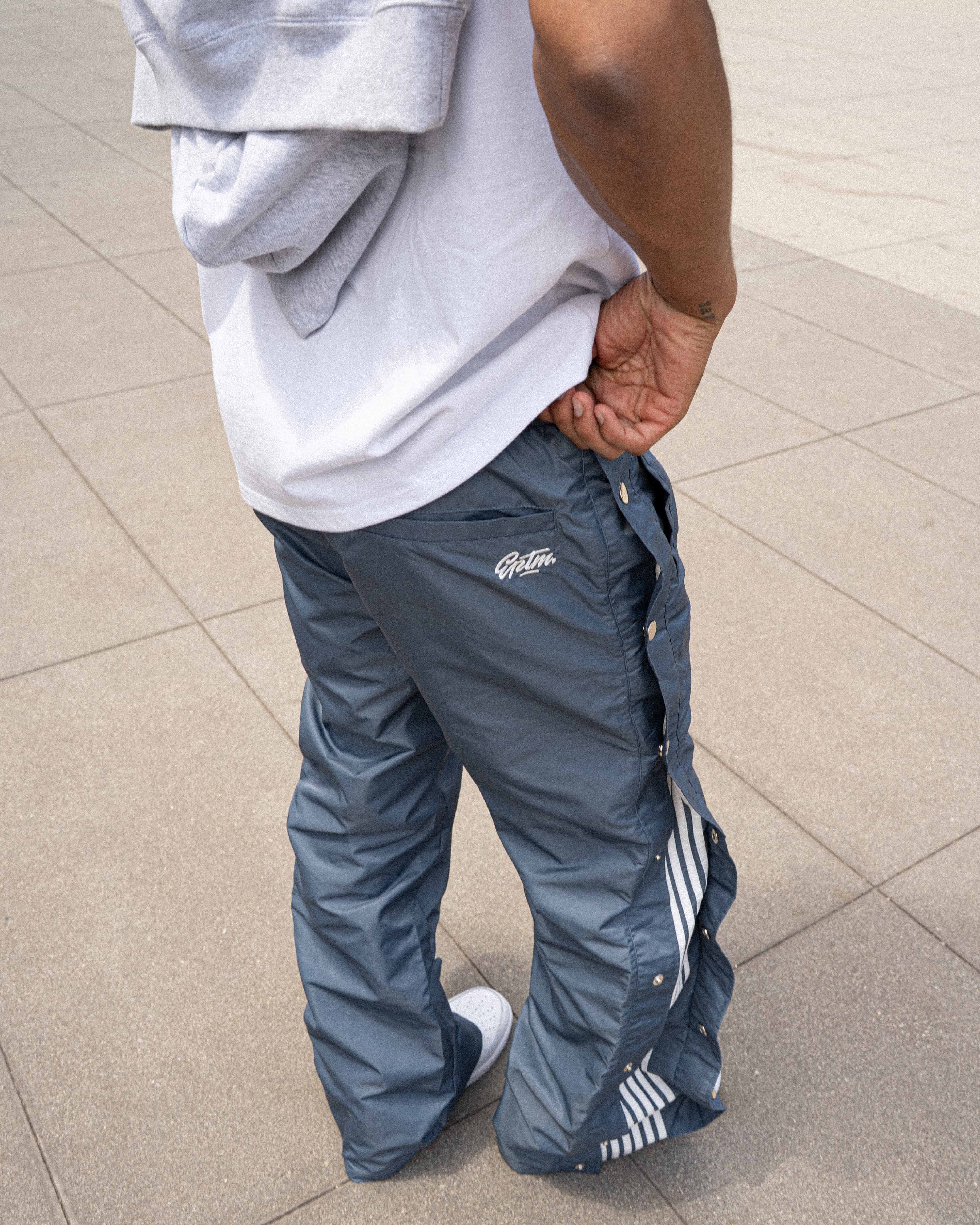 EPTM Snappy Track Pants - Denim Blue