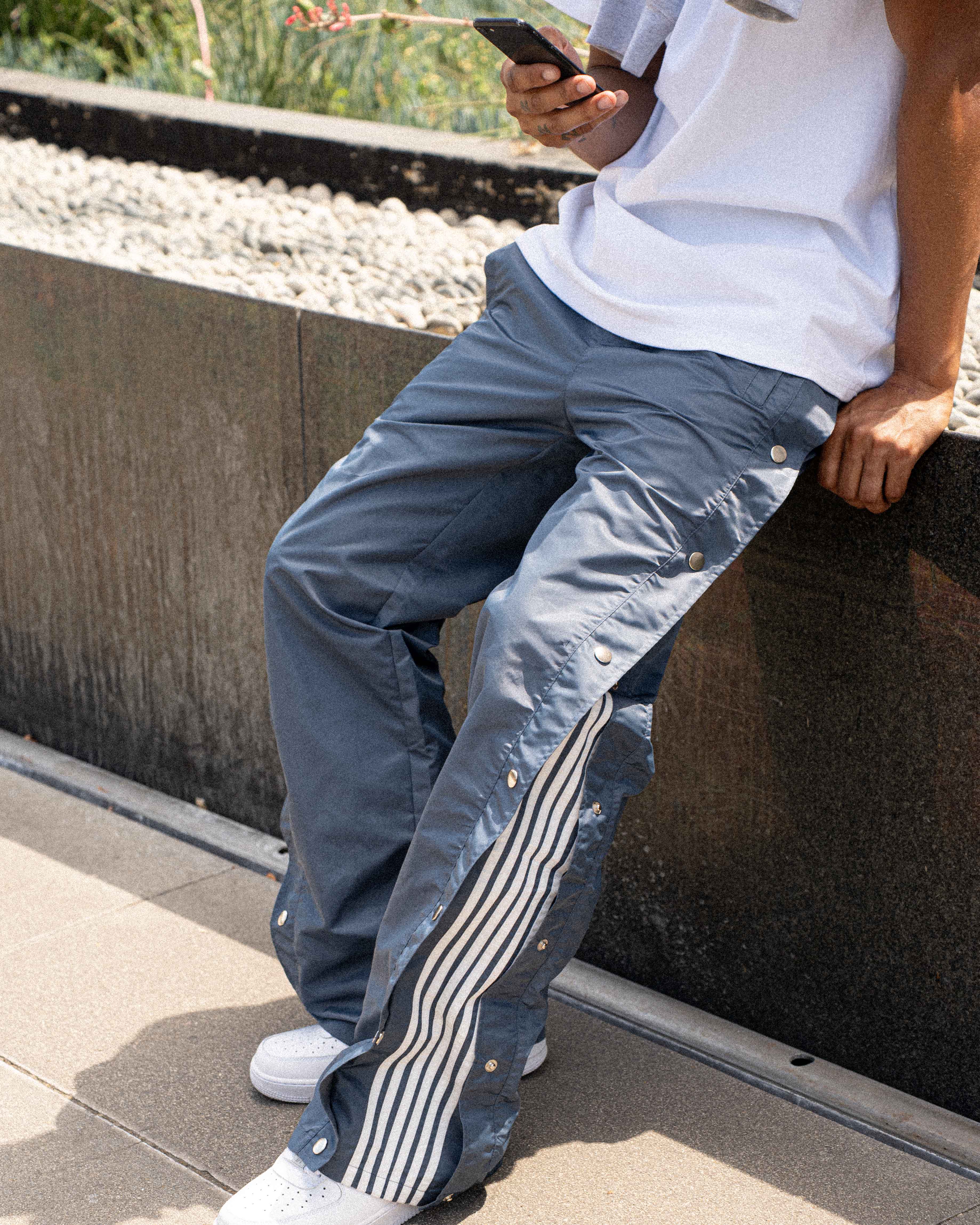 EPTM Snappy Track Pants - Denim Blue