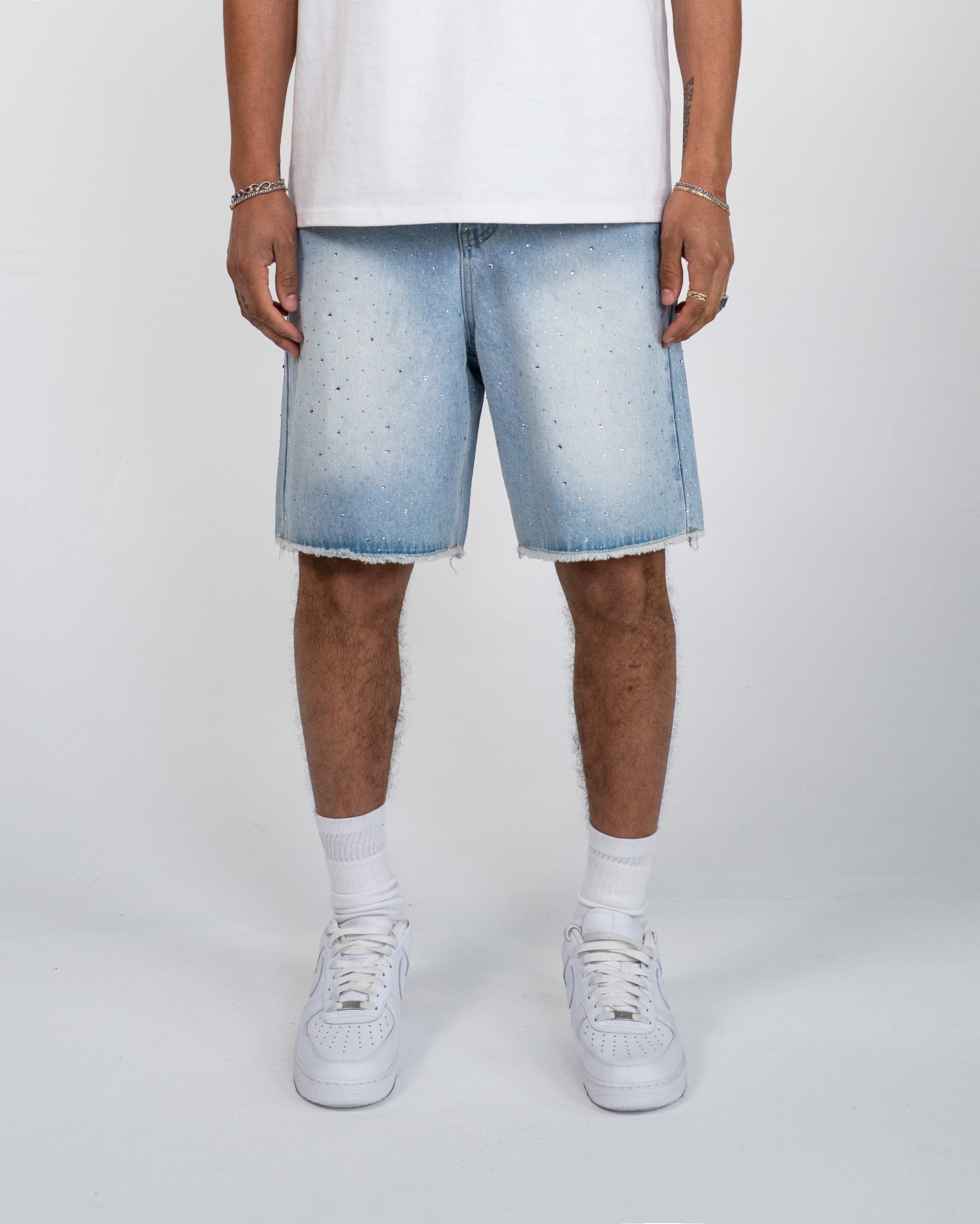 EPTM Crystal Denim Shorts - Blue