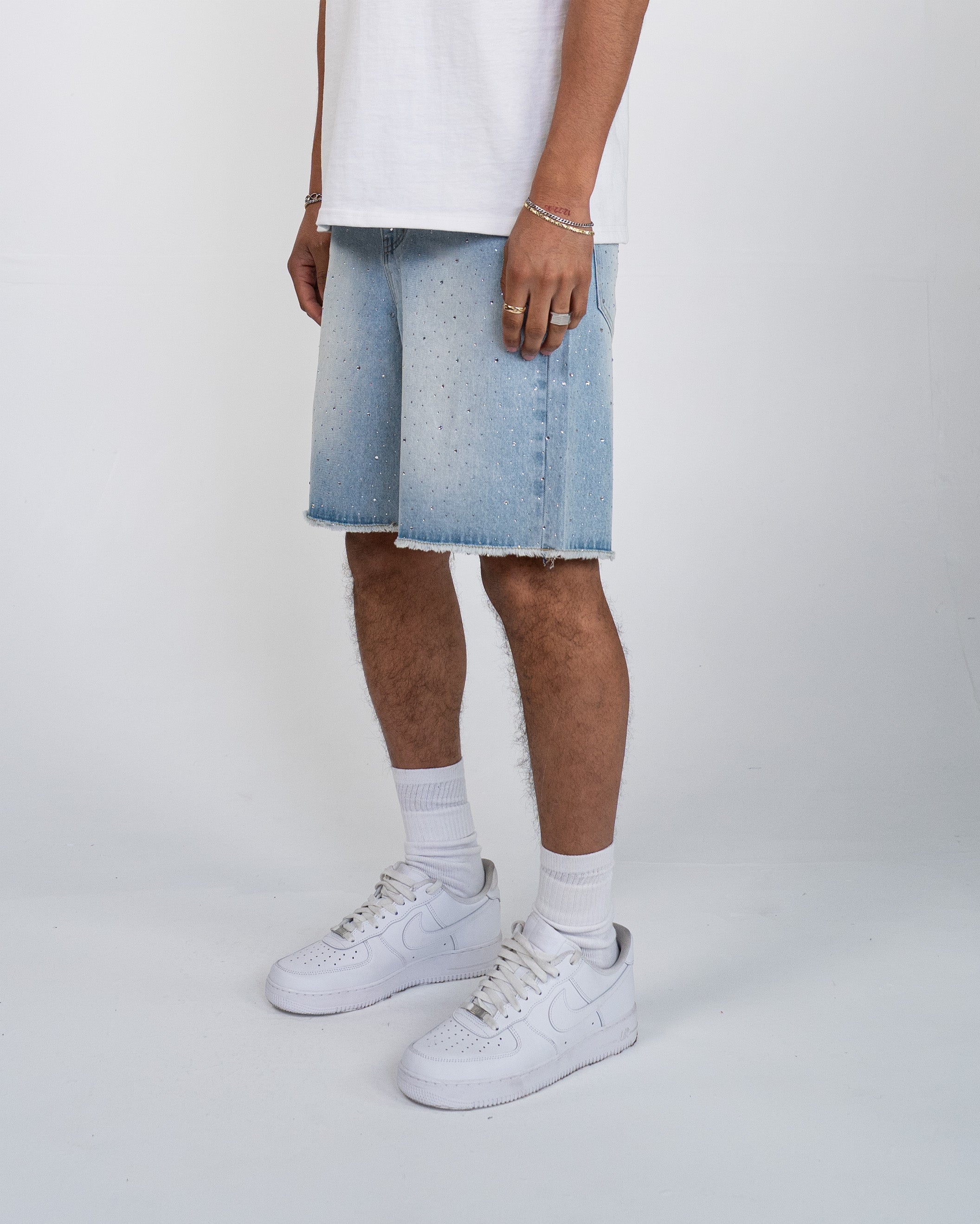 EPTM Crystal Denim Shorts - Blue