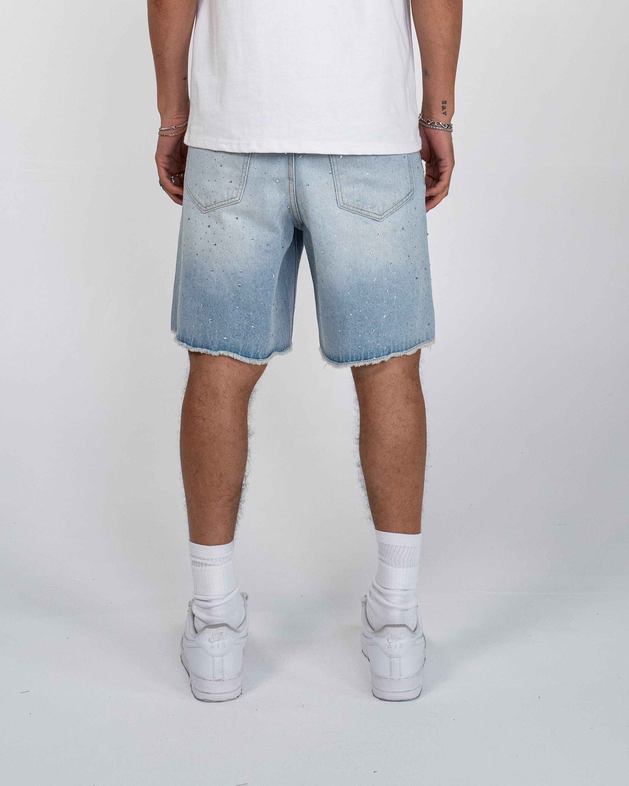 EPTM Crystal Denim Shorts - Blue