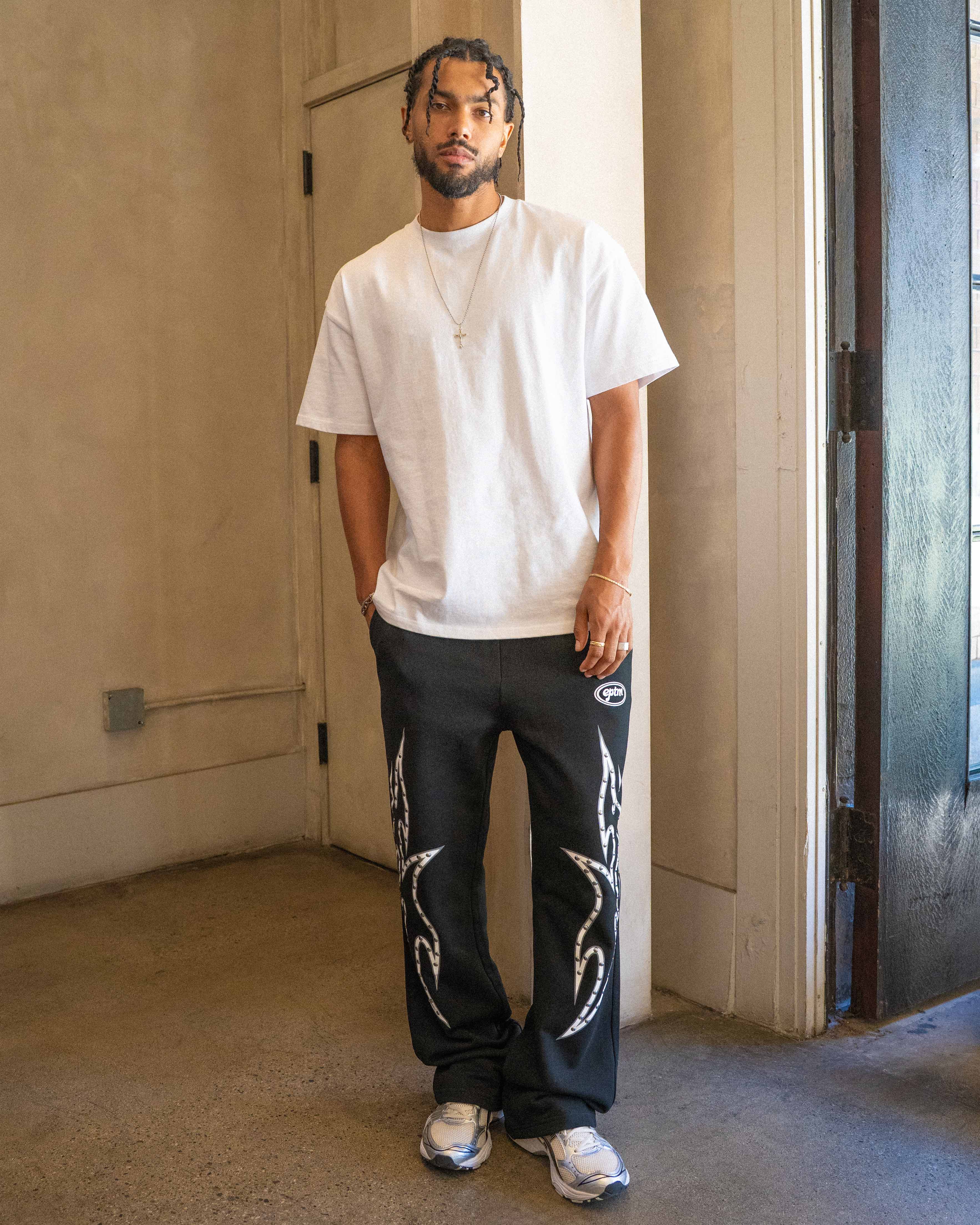 EPTM Stud Tribal Pants - Black