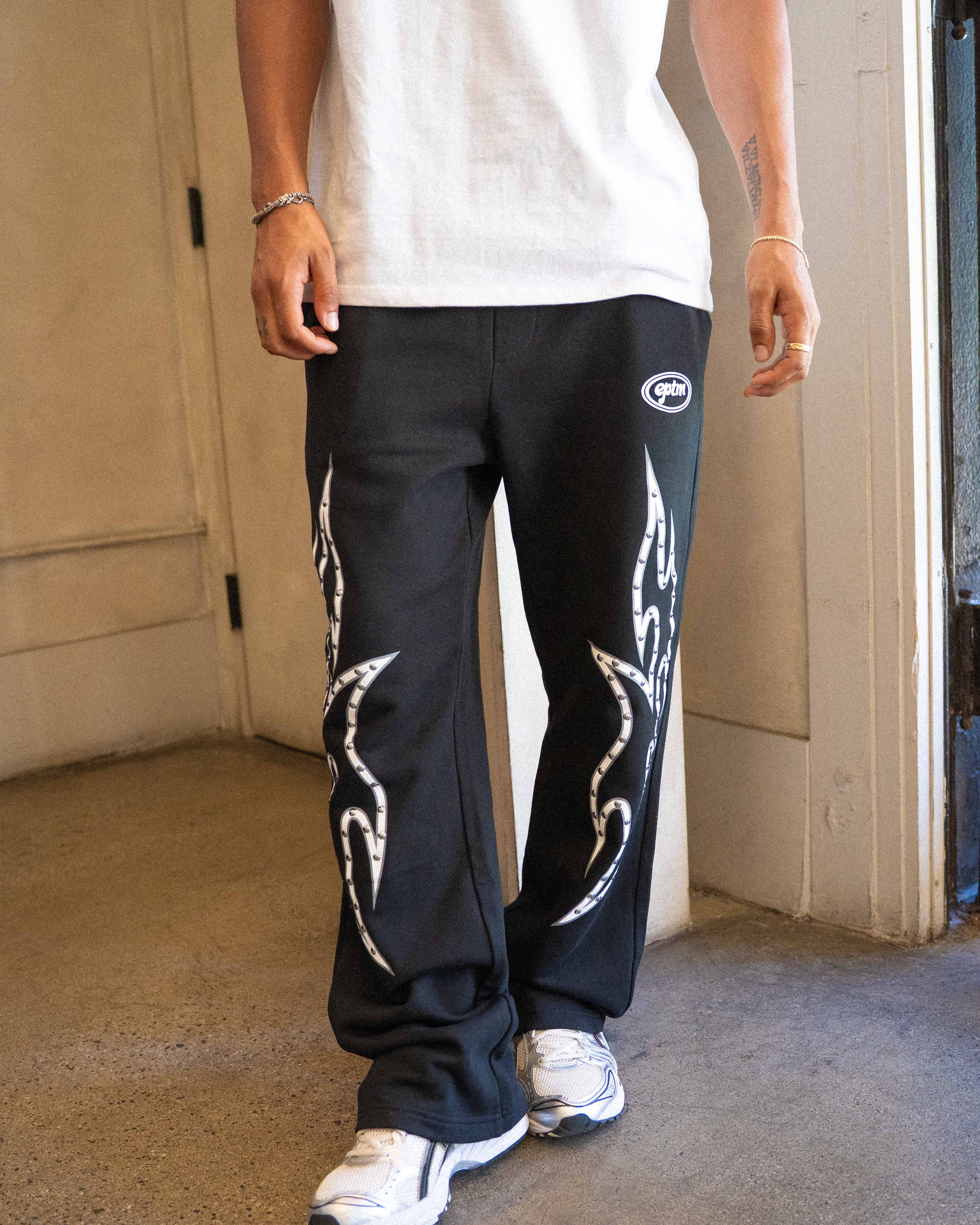 EPTM Stud Tribal Pants - Black